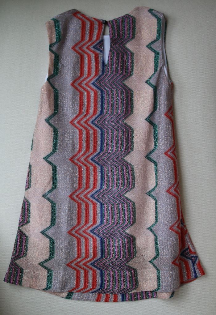 MISSONI GIRLS PINK ZIGZAG DRESS 4-5 YEARS - Image 3