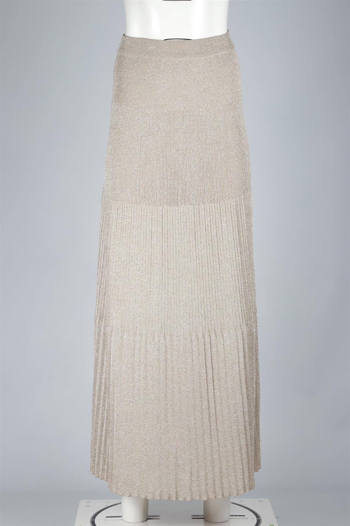 MISSONI GOLD KNIT MAXI SKIRT IT 48 UK 16 - Image 2