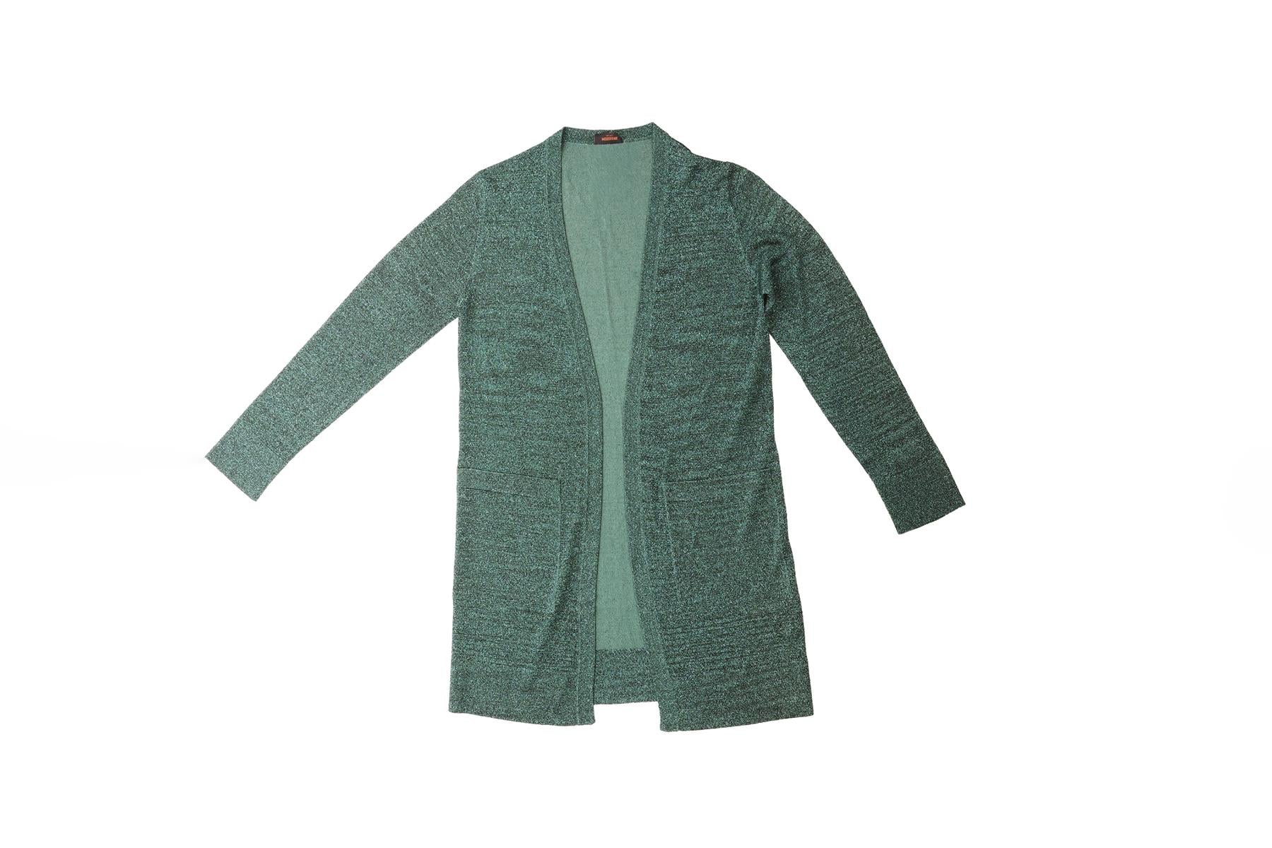 MISSONI GREEN KNIT CARDIGAN IT 40 UK 8 - Image 2