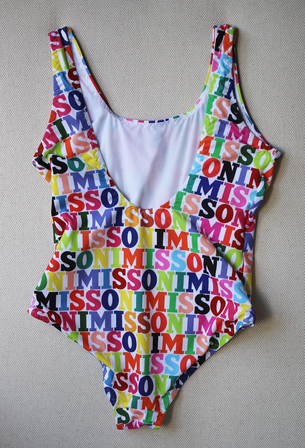 MISSONI KIDS GIRLS LOGO PRINT SWIMSUIT 4-5 YEARS - Image 3