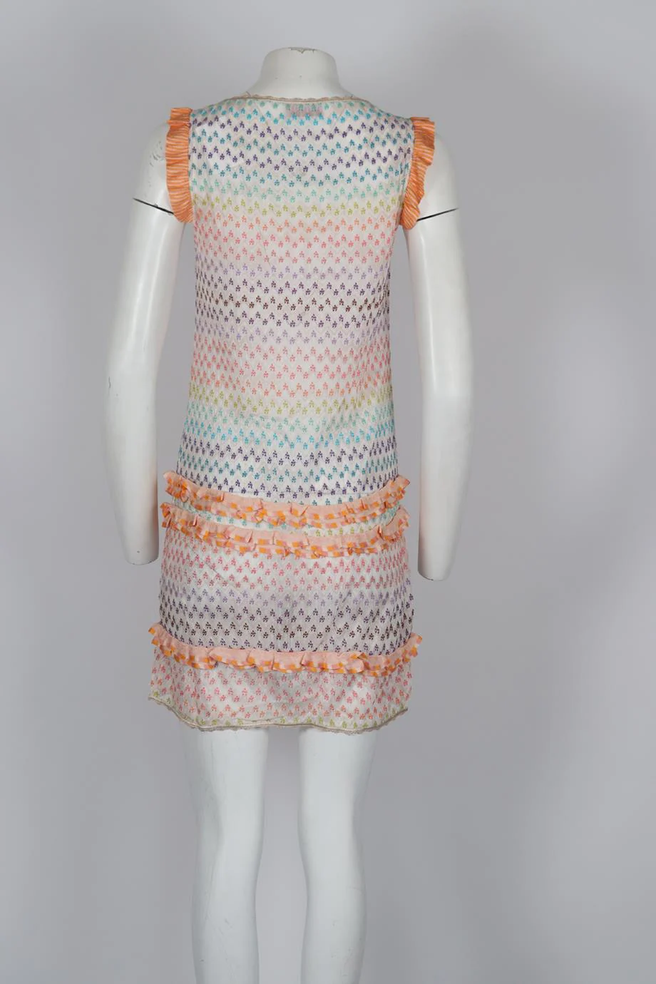 MISSONI MARE CROCHET KNIT MINI DRESS IT 40 UK 8 - Image 4