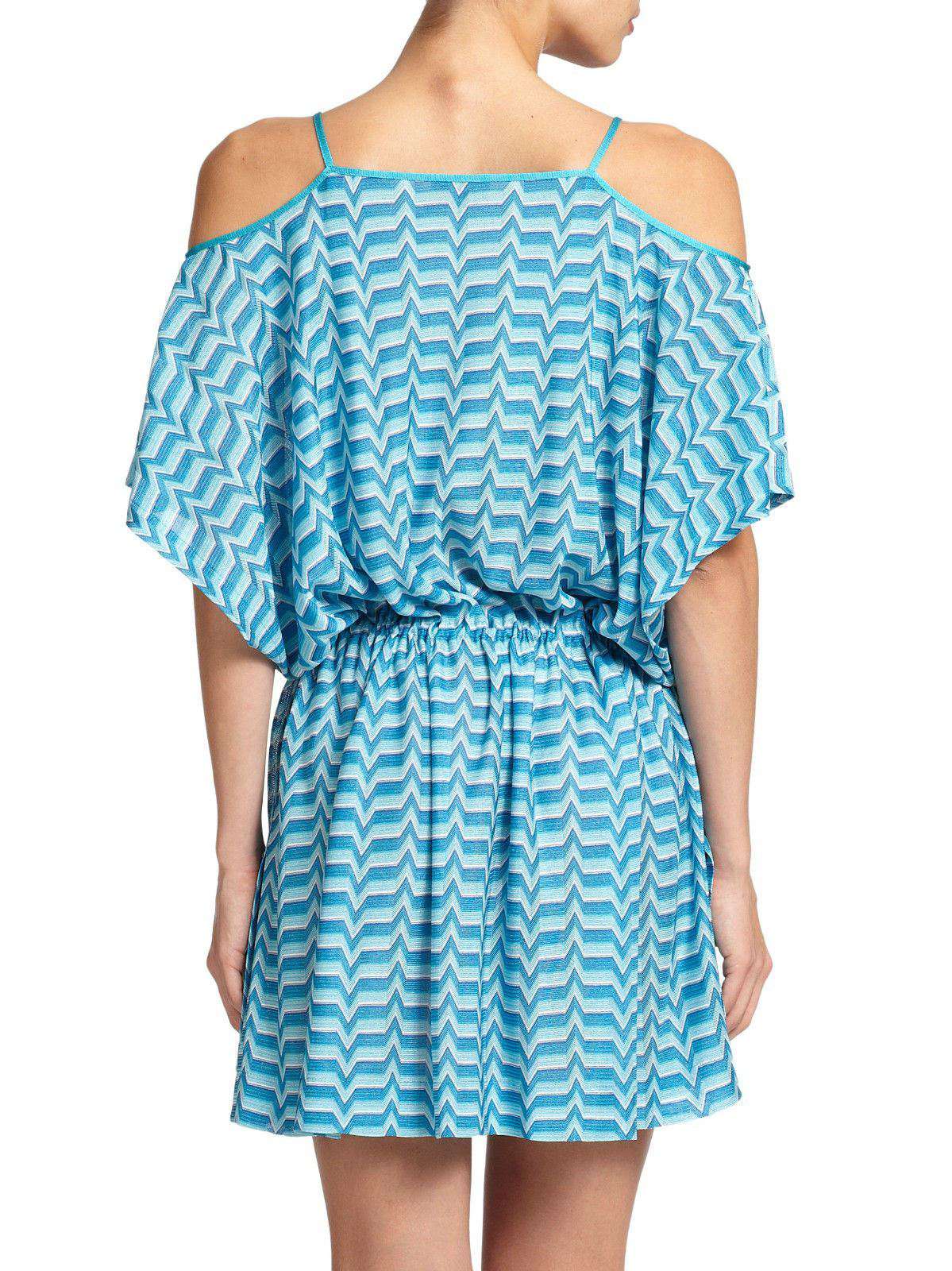 MISSONI MARE CUT OUT KAFTAN COVERUP DRESS IT 42 UK 10 - Image 3