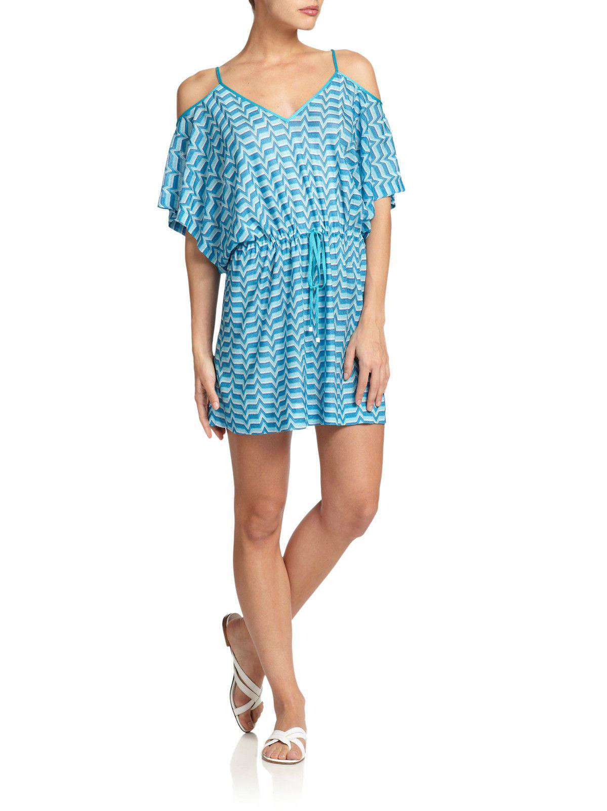 MISSONI MARE CUT OUT KAFTAN COVERUP DRESS IT 42 UK 10 - Image 7
