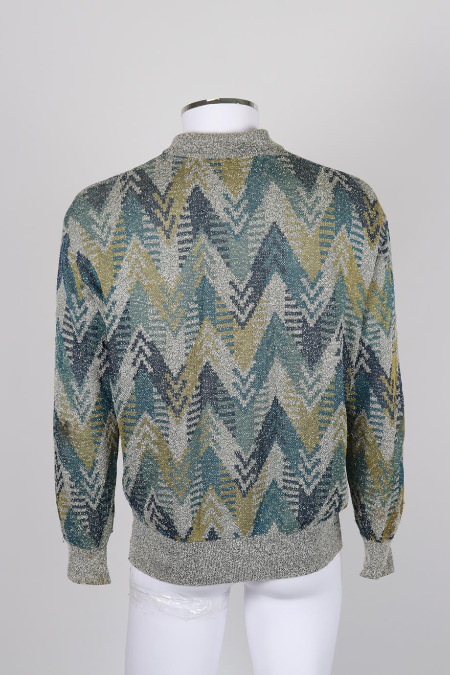 MISSONI MEN'S INTARSIA COTTON SWEATER IT 50 UK/US CHEST 40 - Image 4