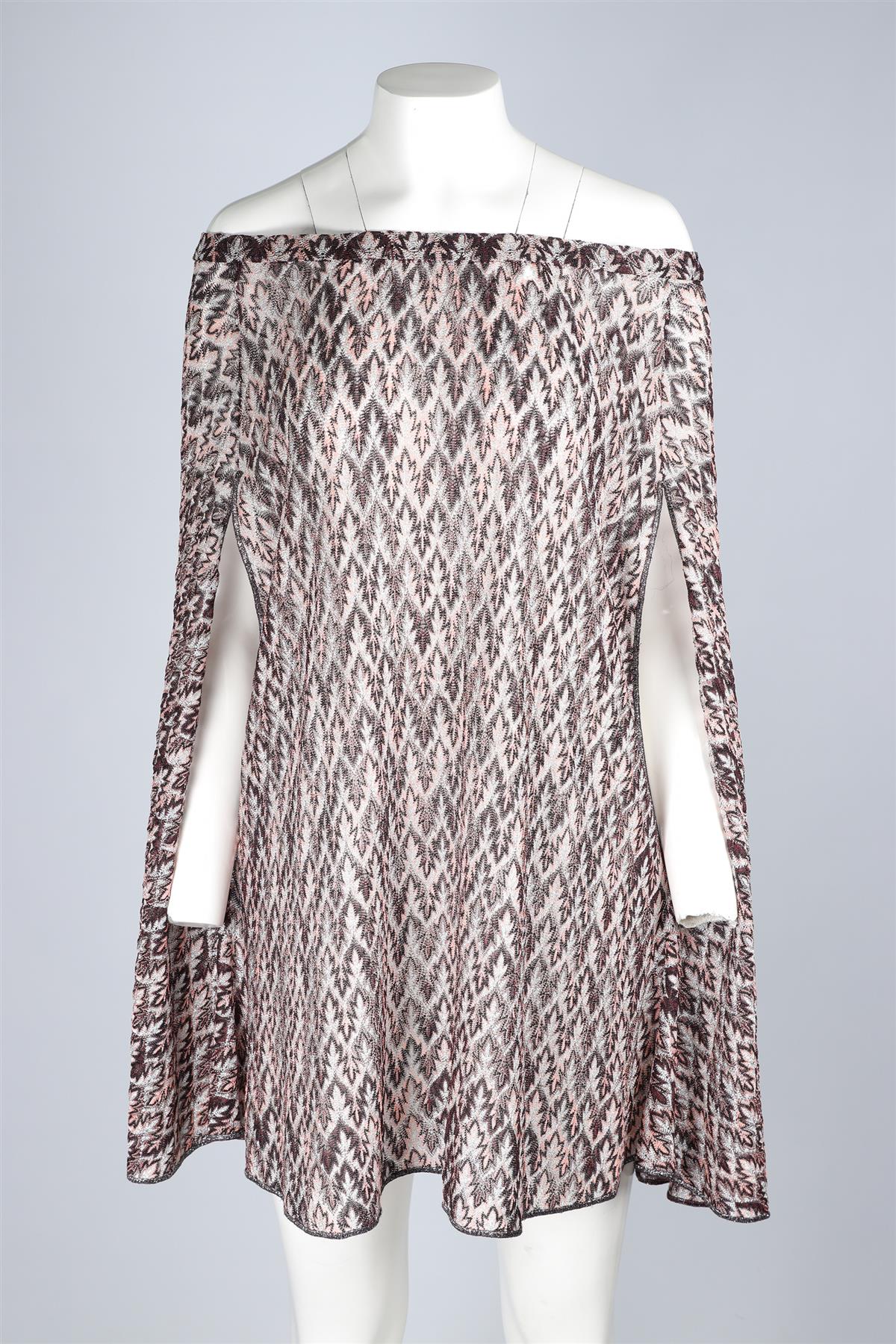 MISSONI MULTI CROCHET PONCHO IT 40 UK 8 - Image 2