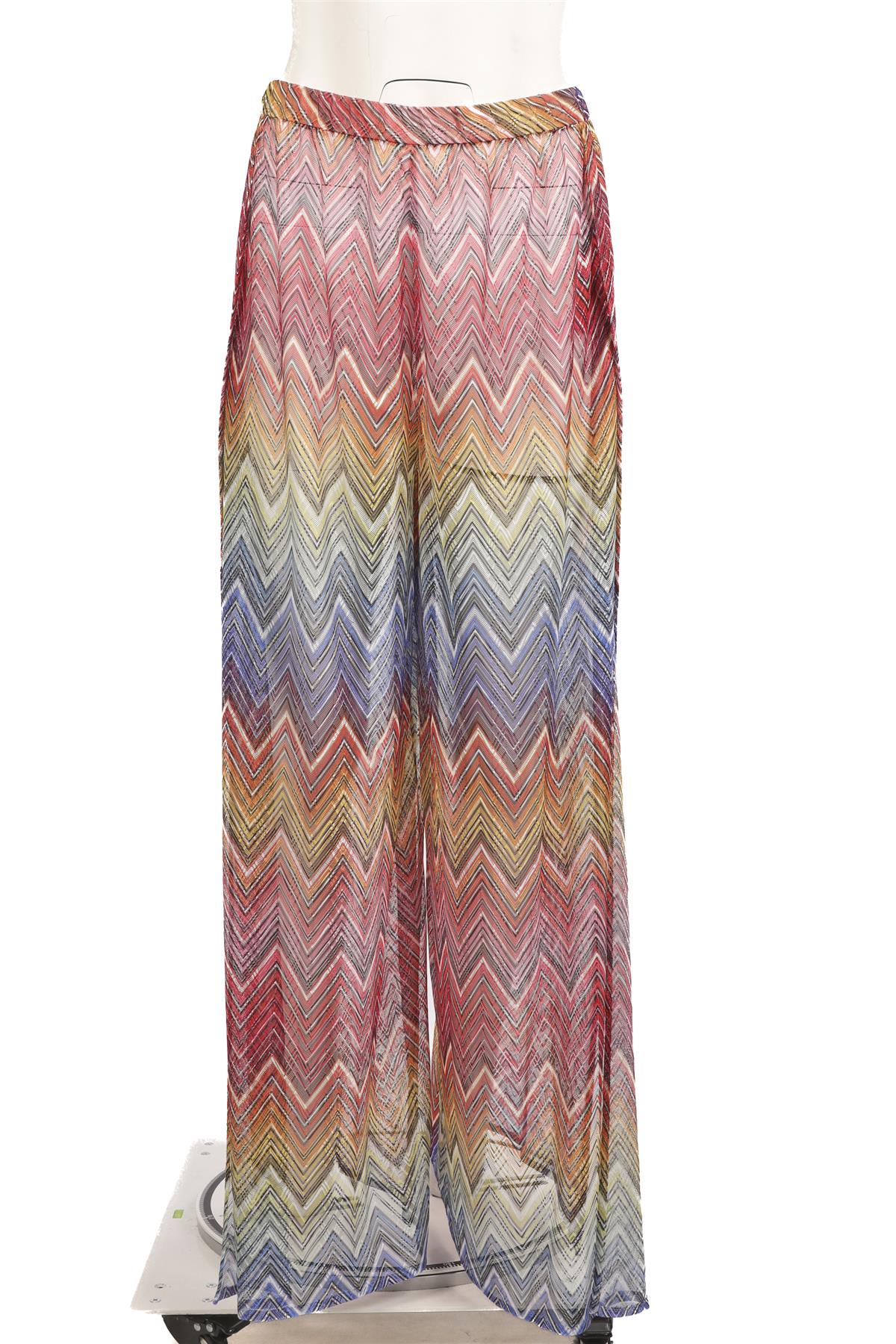 MISSONI MULTI CROCHET WIDE LEG PANTS IT 46 UK 14 - Image 2