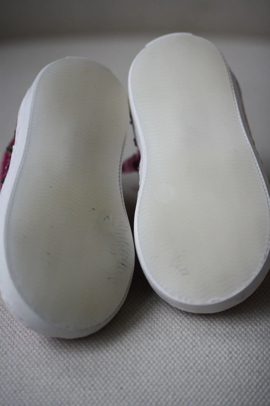MISSOURI BABY PINK LEATHER CRYSTAL SNEAKERS EU 19 UK 3 US 4 - Image 3