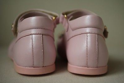 MISSOURI GIRLS PINK LEATHER BOW SHOES EU 24 UK 7 - Image 6