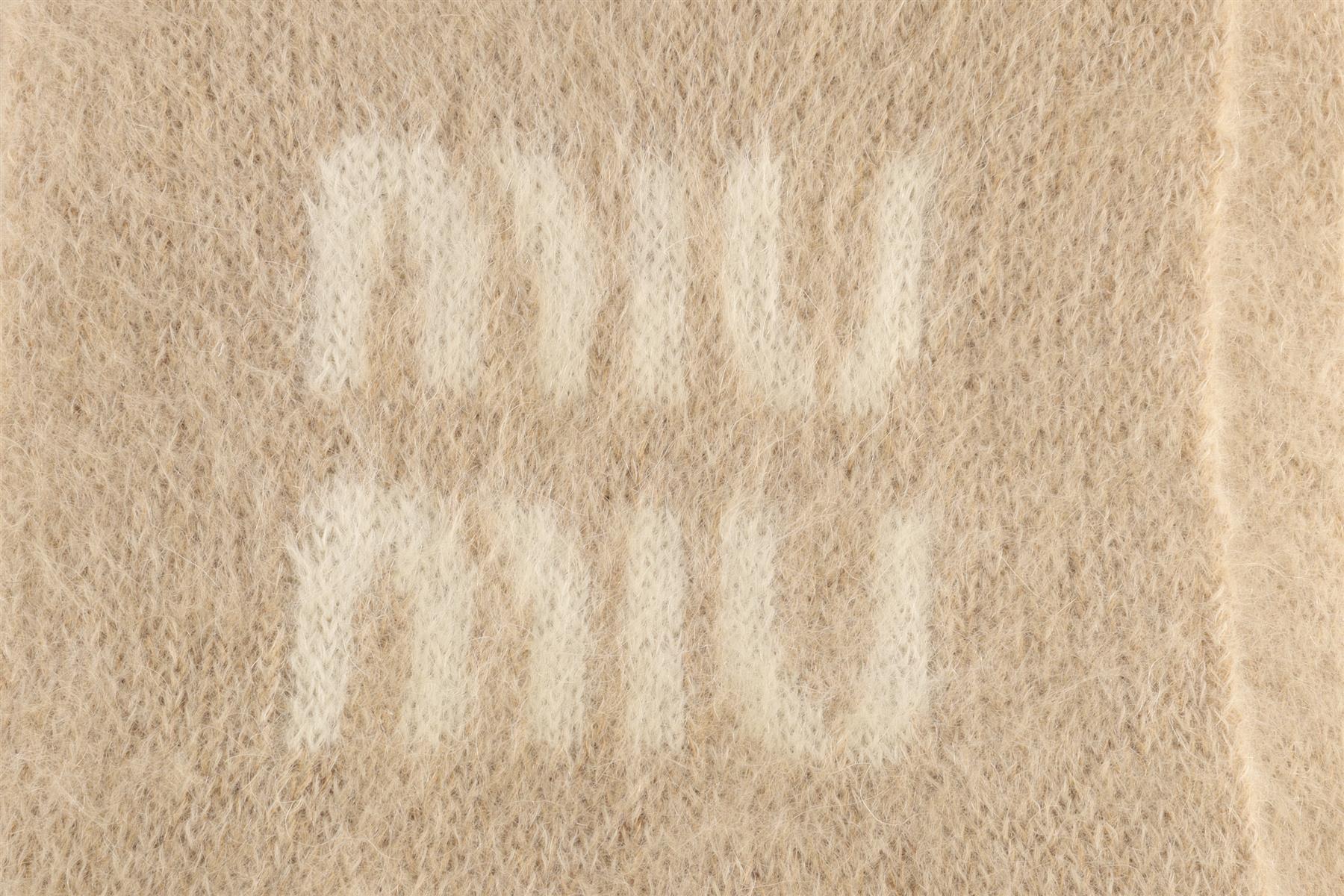 MIU MIU BEIGE MOHAIR SCARF - Image 5