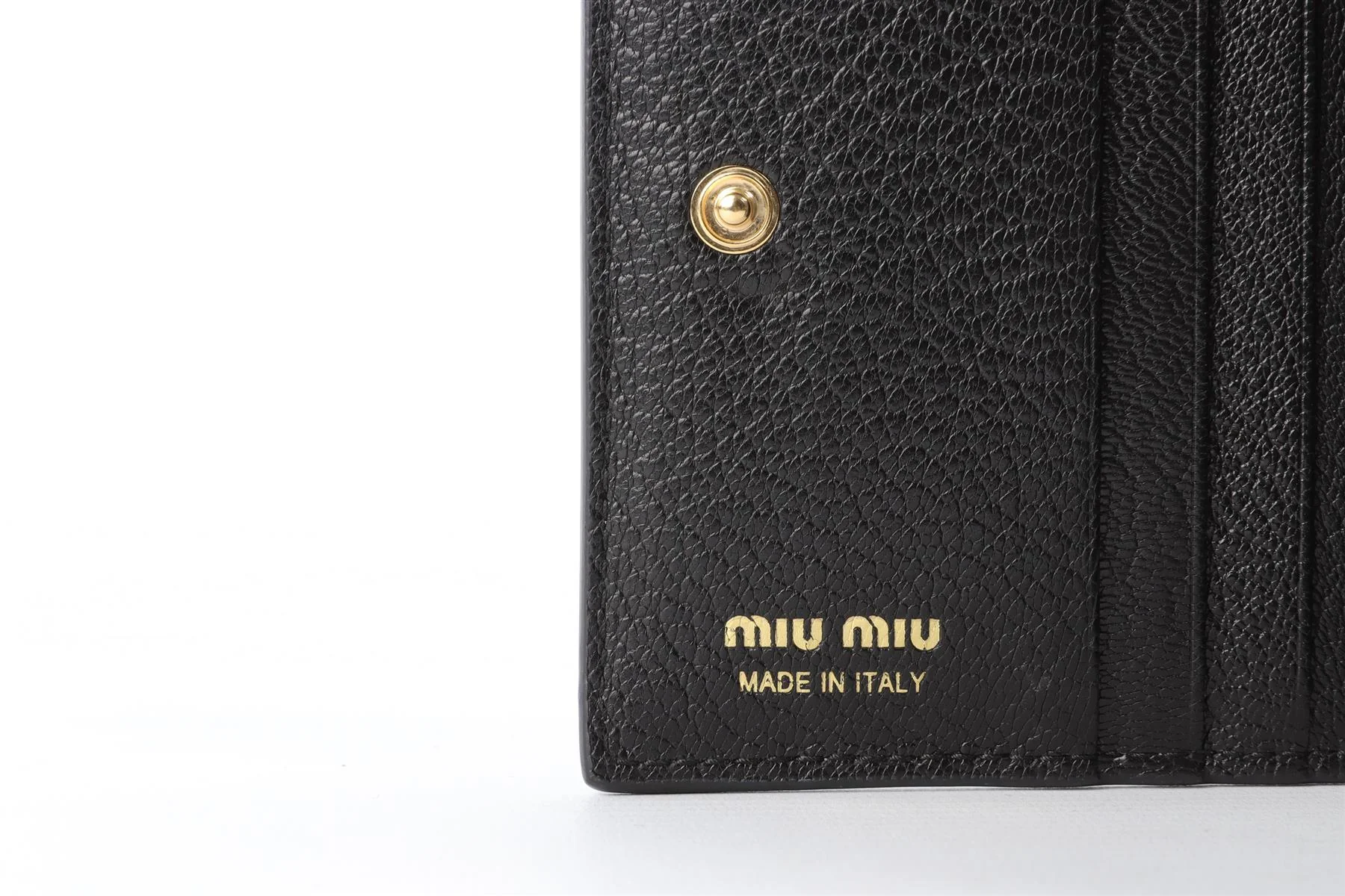 MIU MIU BLACK MADRAS JACQUARD WALLET - Image 9
