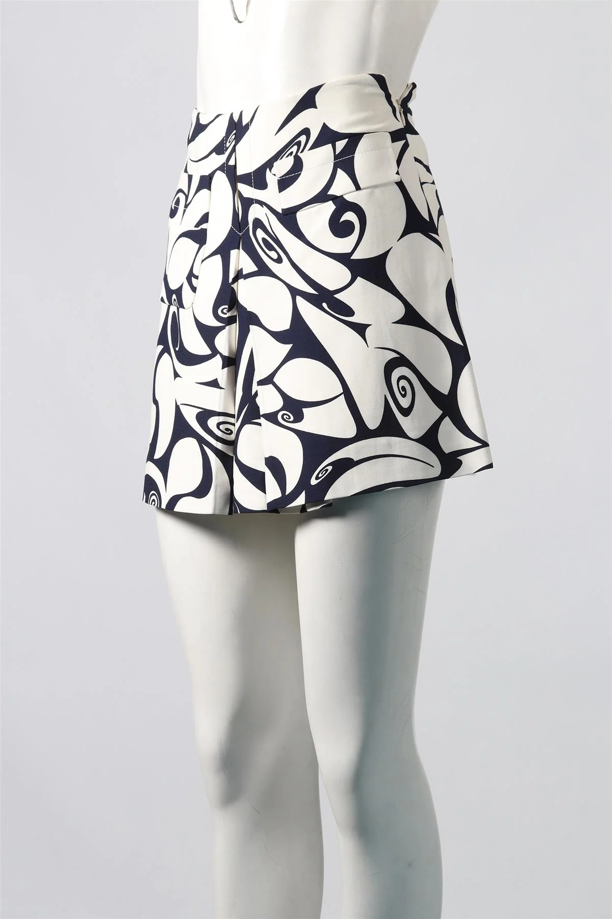 MIU MIU CREPE MINI SKIRT IT 36 UK 4 - Image 3
