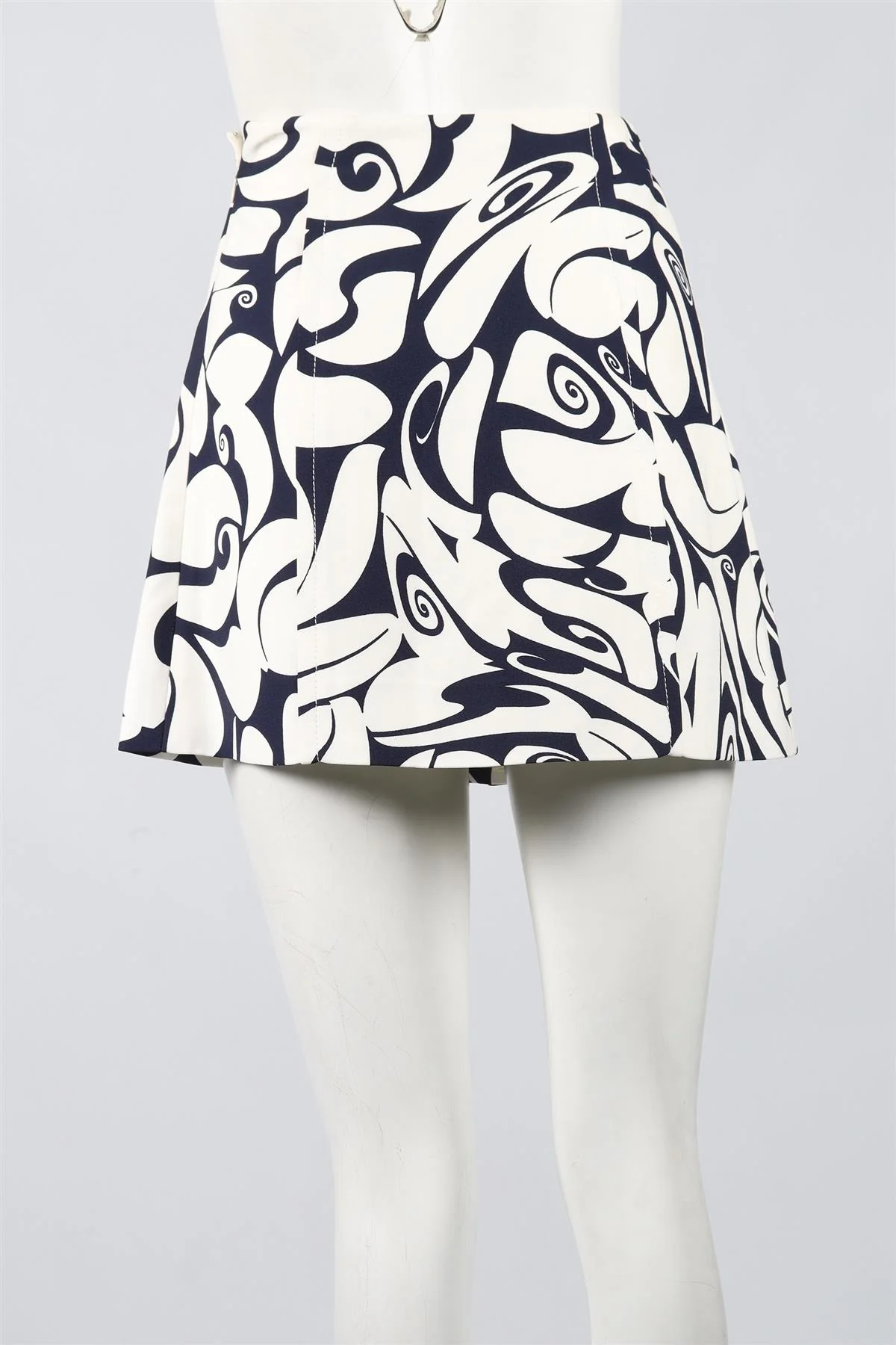 MIU MIU CREPE MINI SKIRT IT 36 UK 4 - Image 4