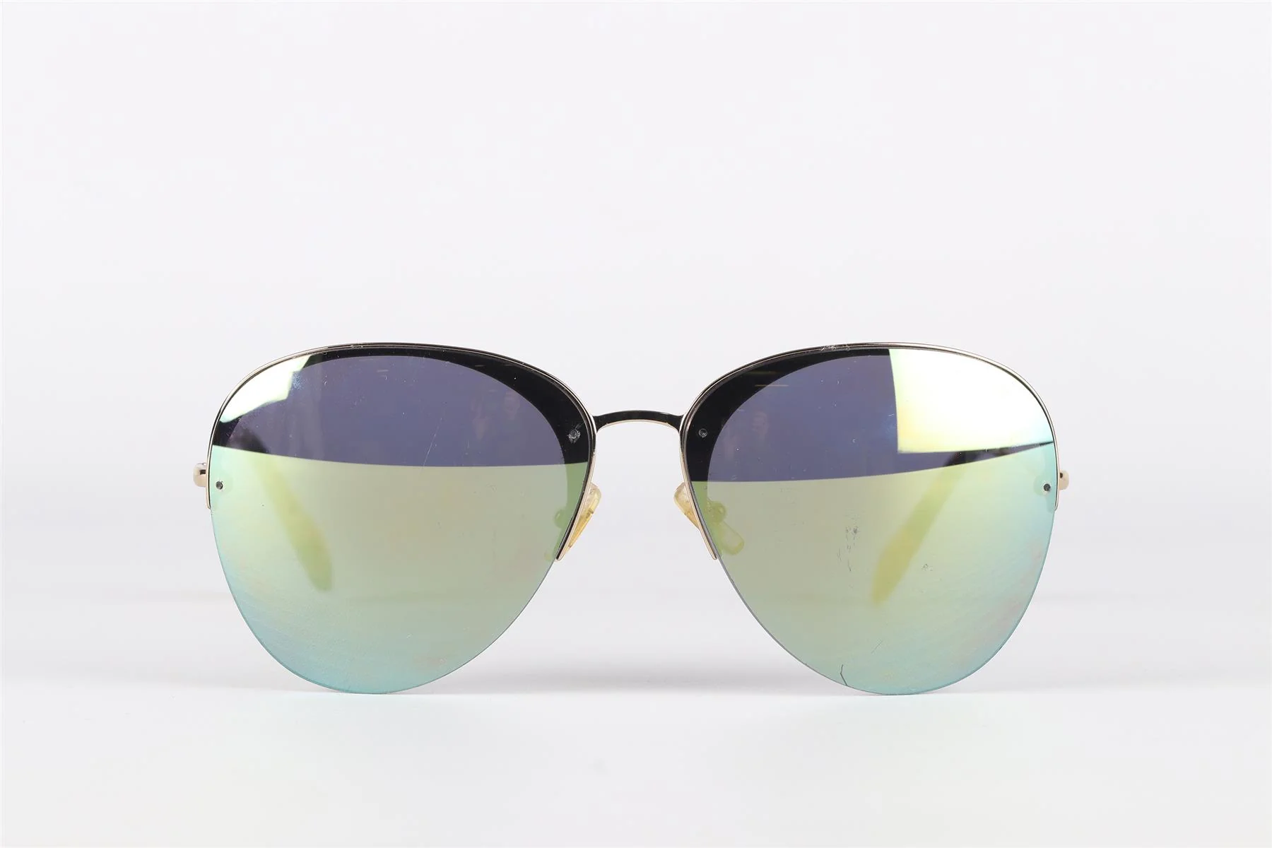 MIU MIU GREEN METAL SUNGLASSES - Image 3