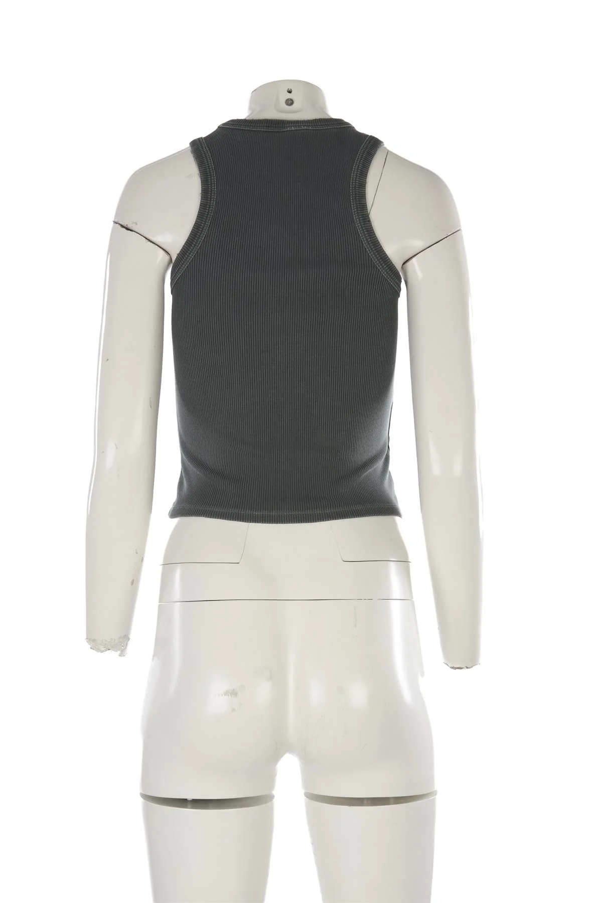 MIU MIU GREY COTTON TOP XSMALL - Image 4
