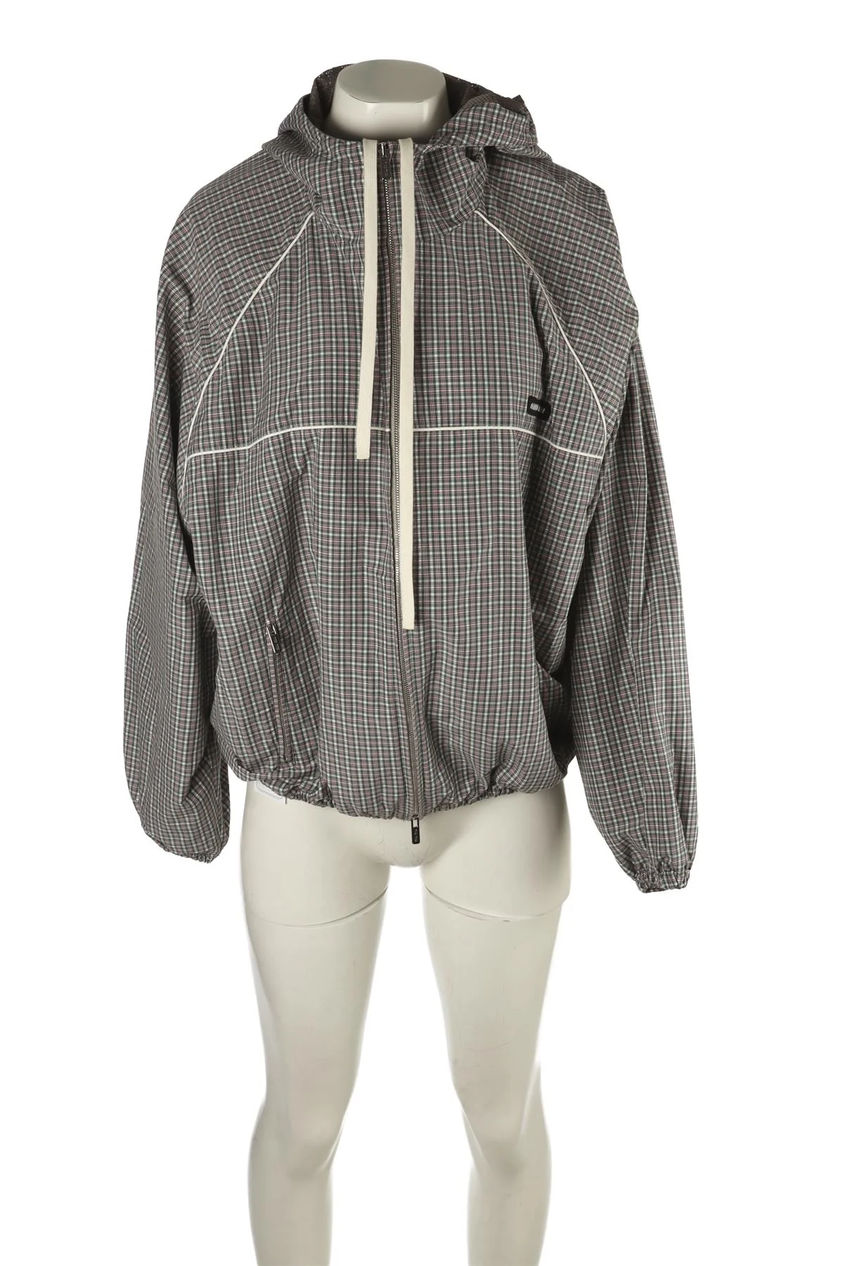 MIU MIU GREY SHELL JACKET IT 36 UK 4 - Image 2