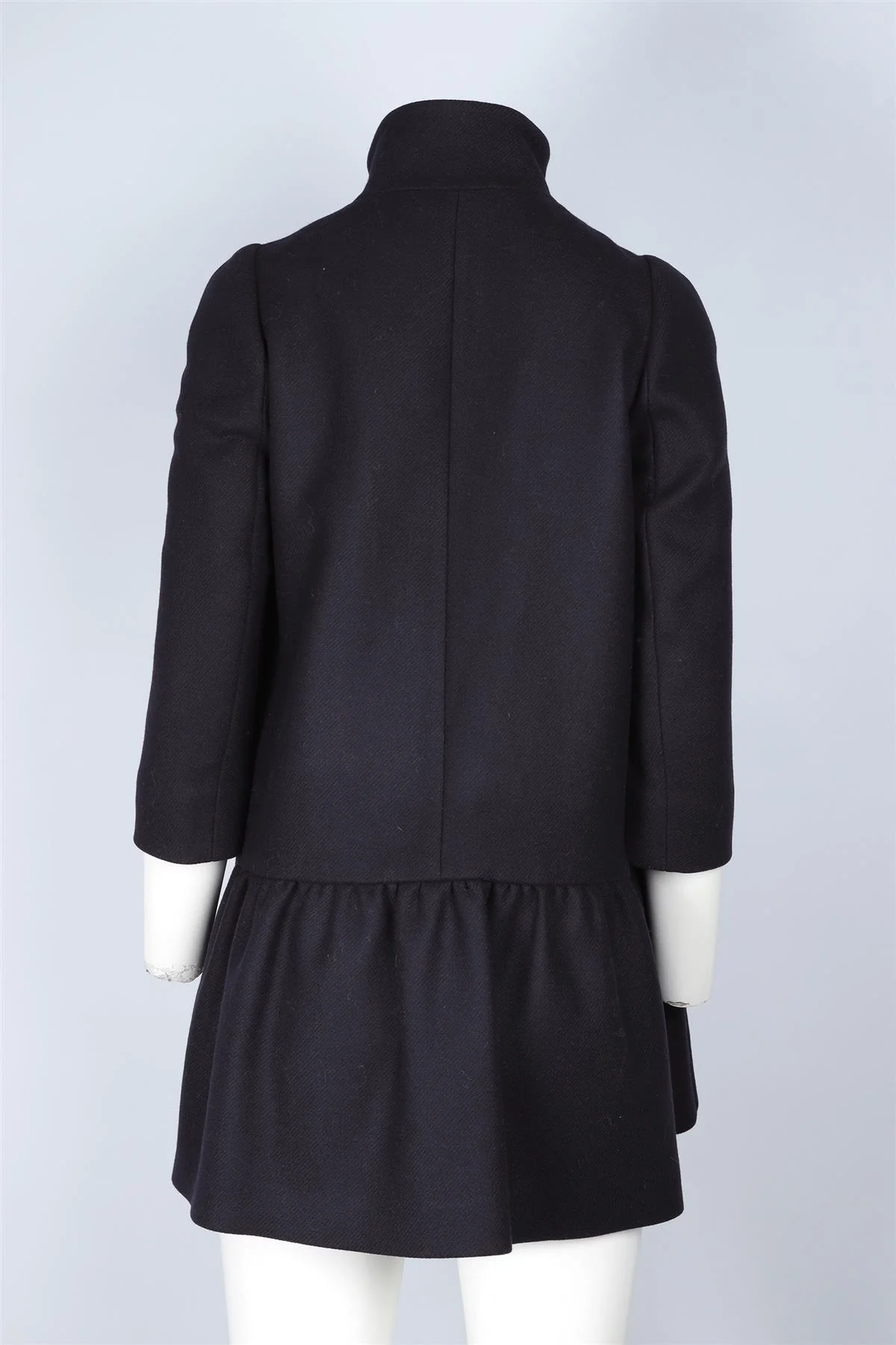 MIU MIU NAVY WOOL COAT IT 36 UK 4 - Image 4