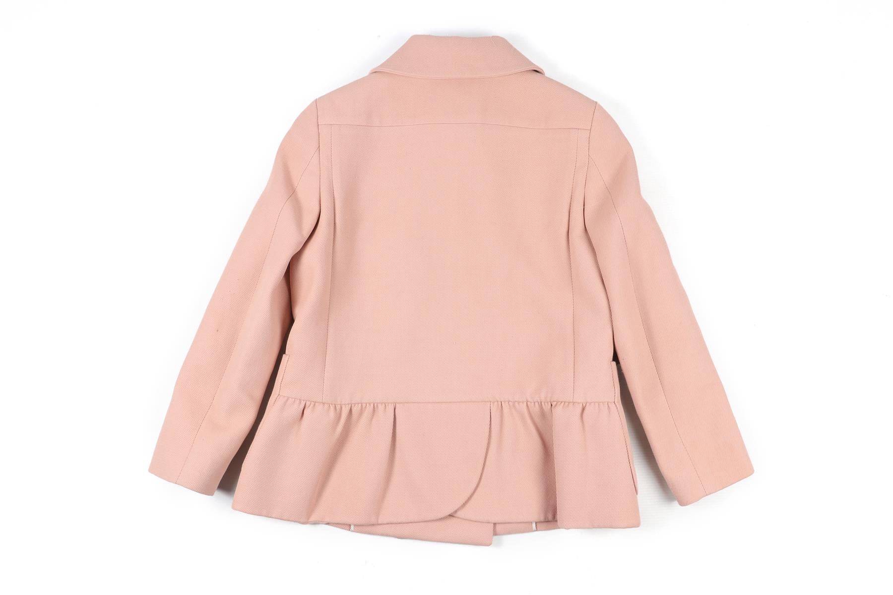 MIU MIU PINK COTTON JACKET IT 36 UK 4 - Image 4