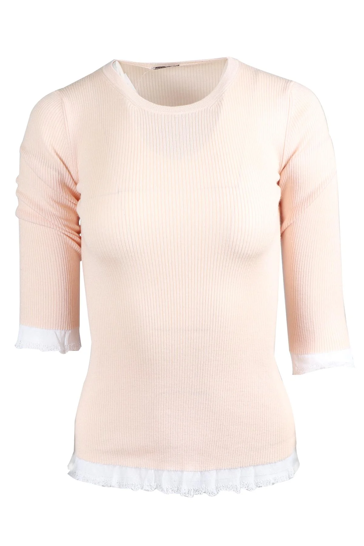 MIU MIU PINK KNIT SWEATER IT 38 UK 6 - Image 5