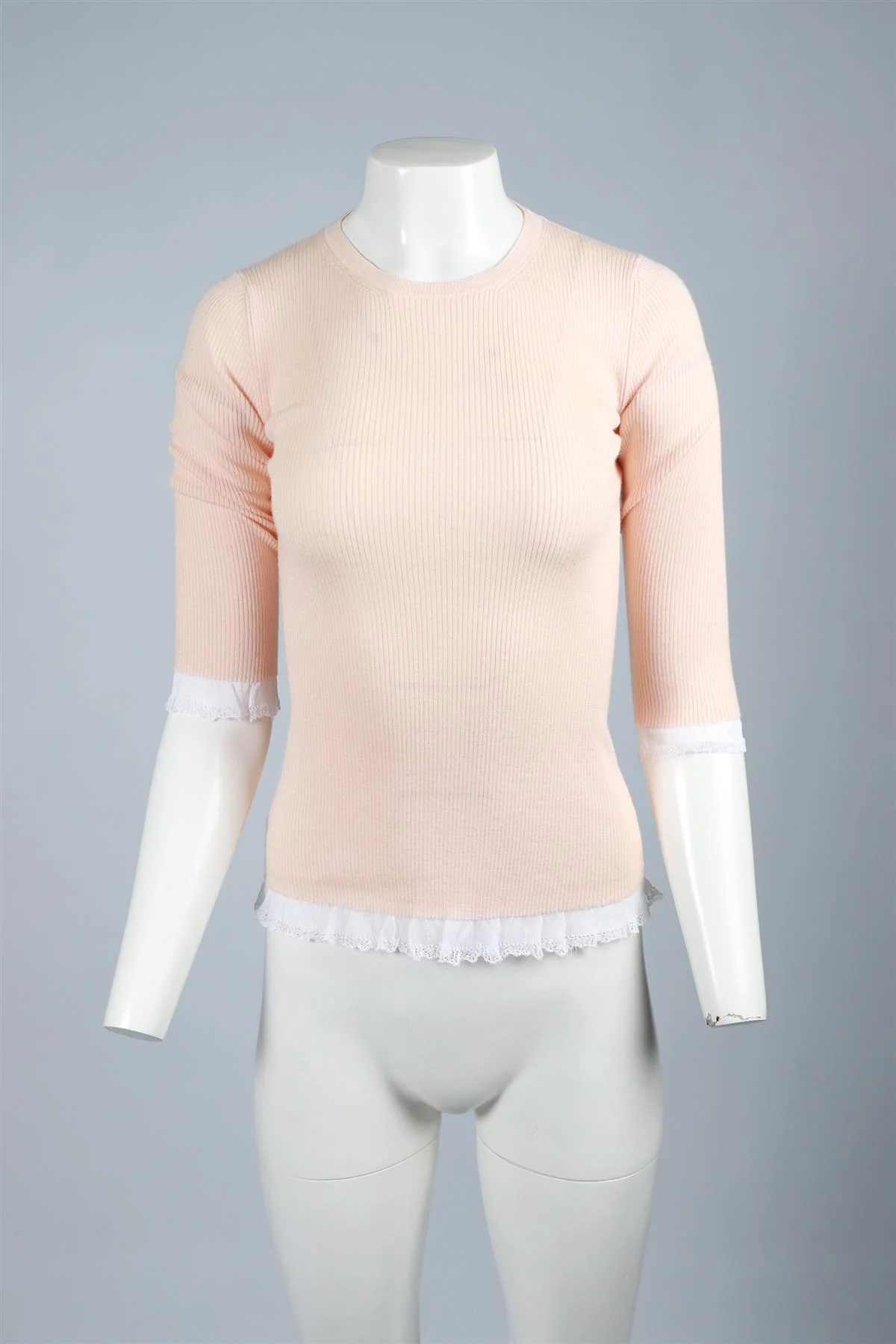 MIU MIU PINK KNIT SWEATER IT 38 UK 6 - Image 6