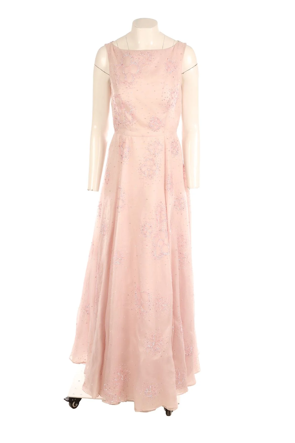 MIU MIU PINK SILK GOWN IT 40 UK 8 - Image 2