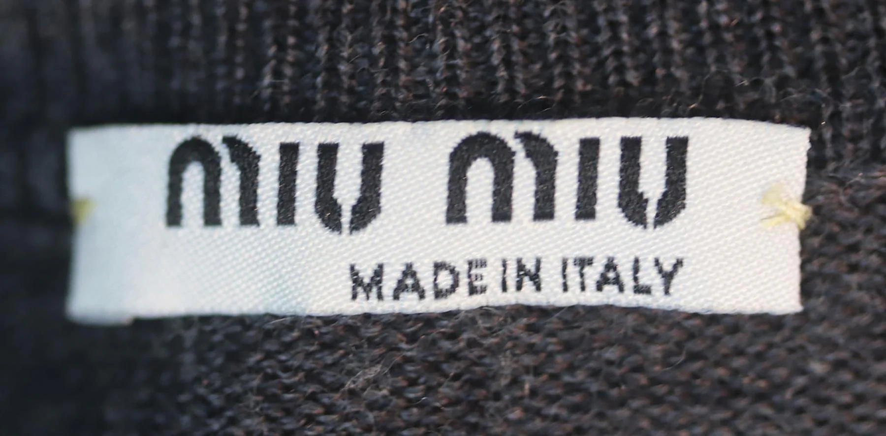 MIU MIU SILK TRIMMED WOOL SWEATER DRESS IT 38 UK 6 - Image 5