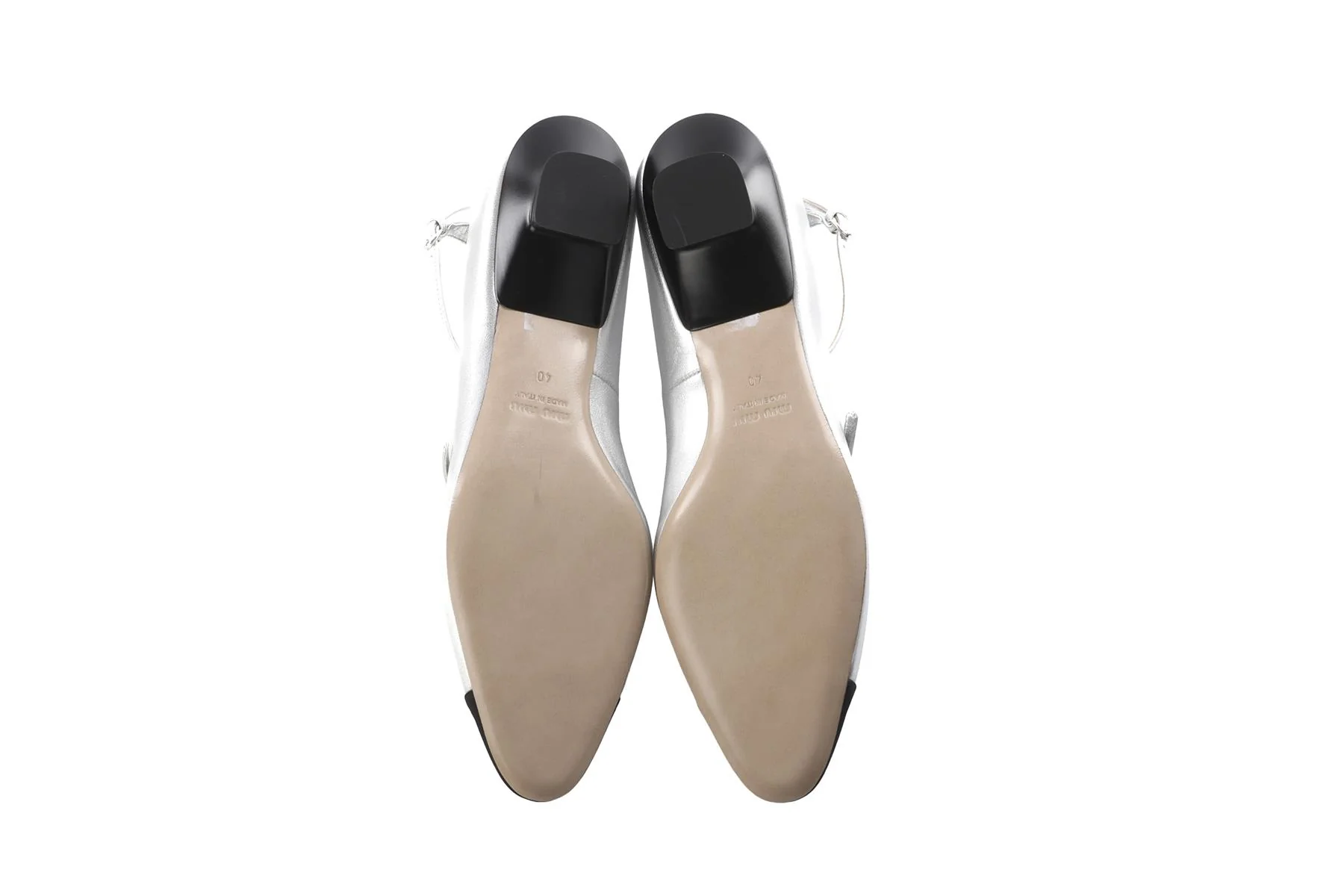 Miu Miu Silver Mordoré Leather Pumps EU 40 UK 6 US 7 - Image 6