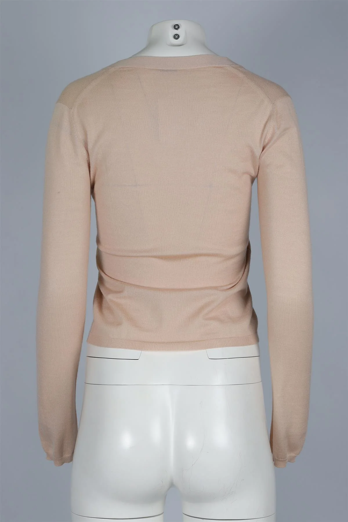 MIU MIU TAN CASHMERE CARDIGAN UK 10 - Image 4