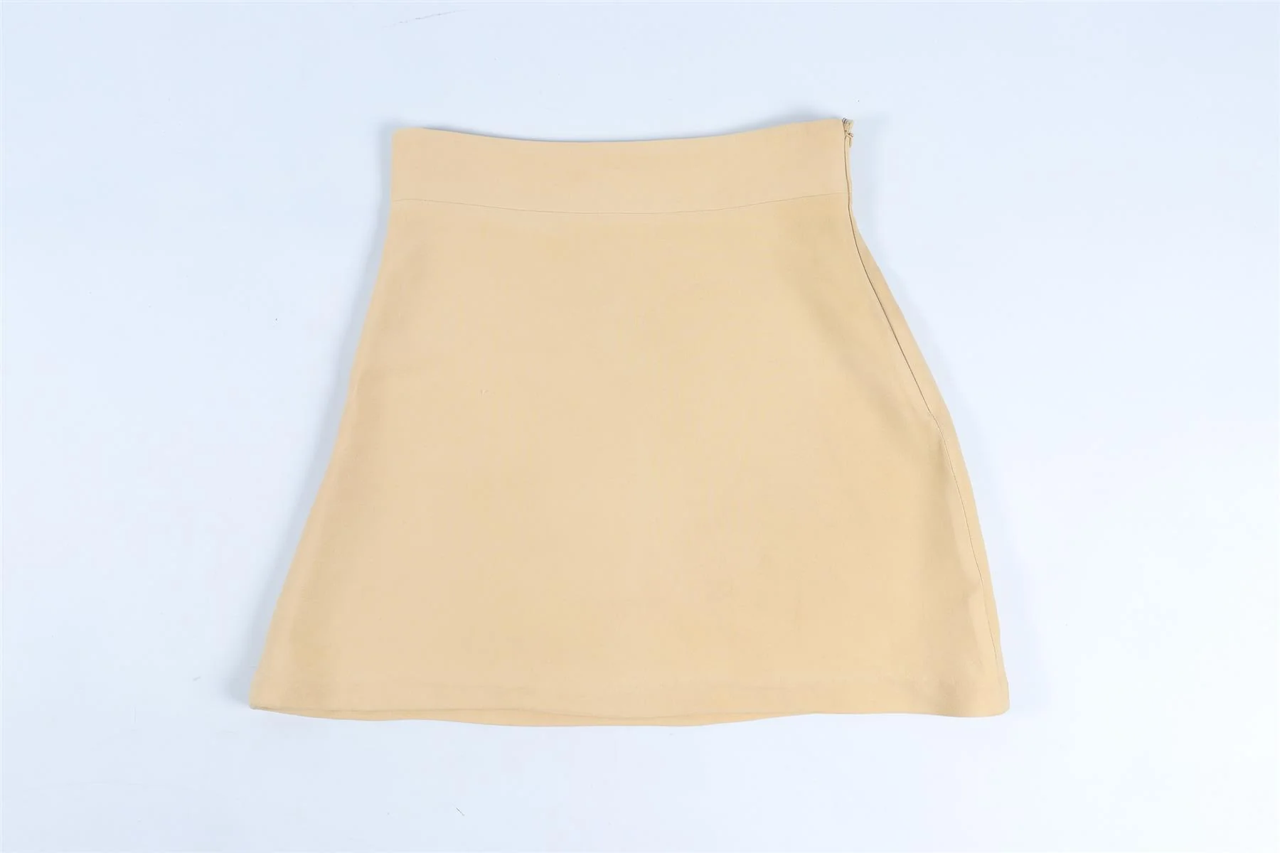 MIU MIU YELLOW CREPE MINI SKIRT IT 38 UK 6 - Image 2