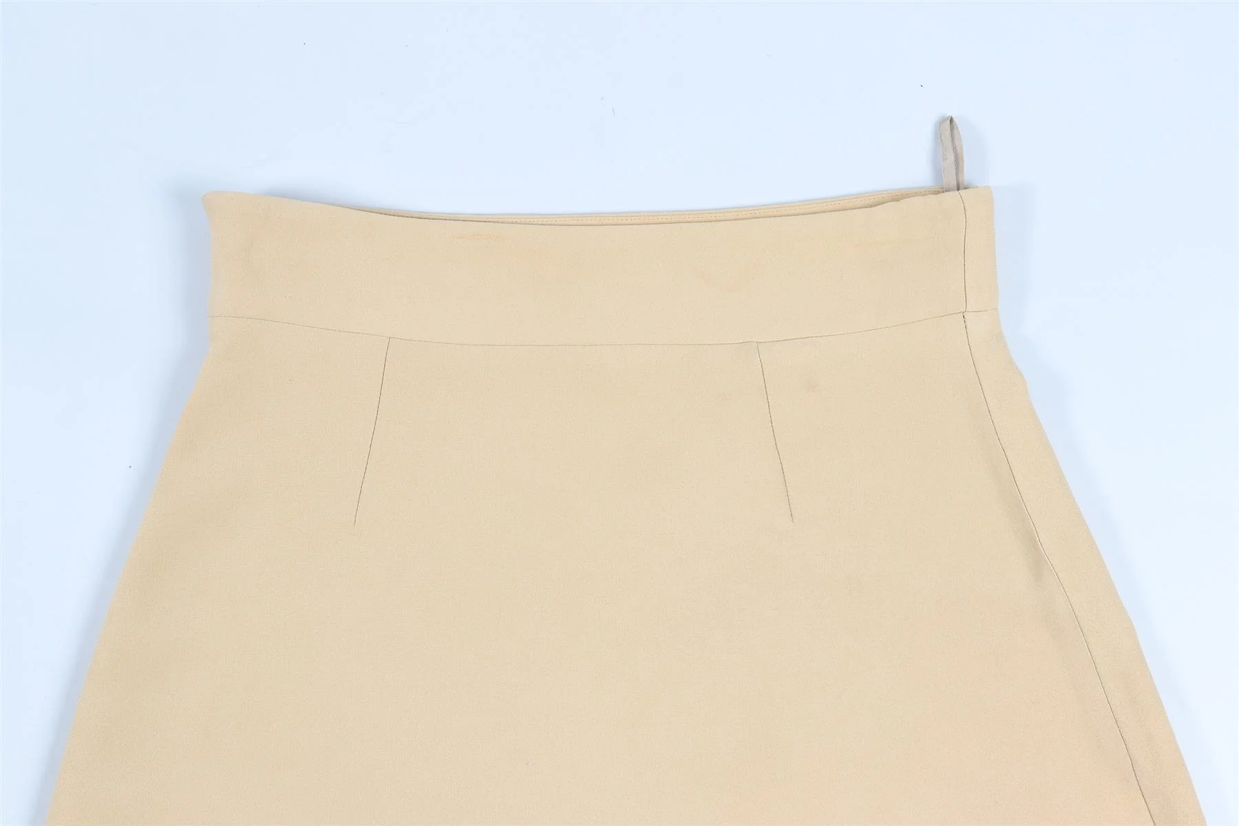 MIU MIU YELLOW CREPE MINI SKIRT IT 38 UK 6 - Image 5