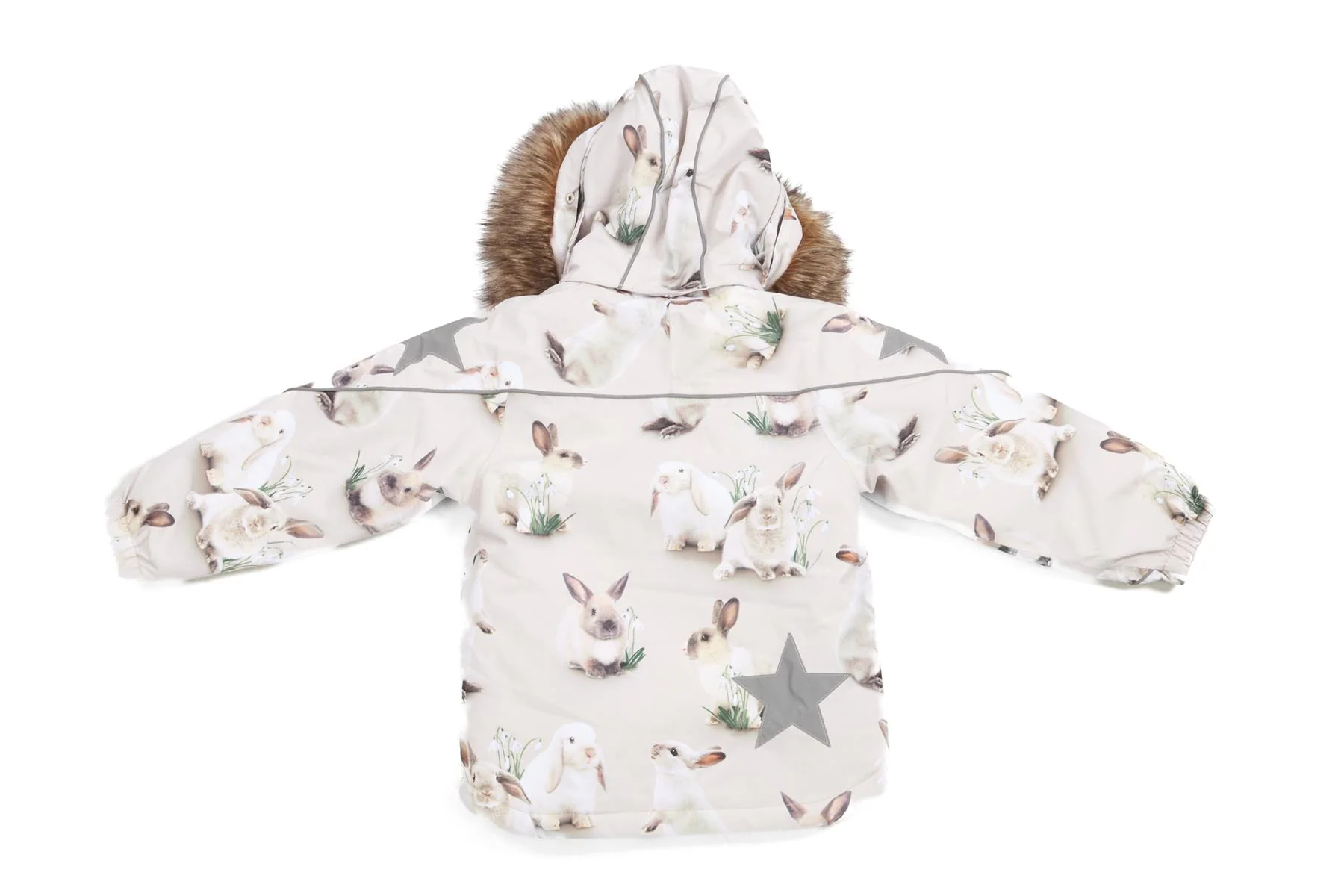 MOLO BEIGE KIDS GIRLS SKI JACKET 5 YEARS - Image 4