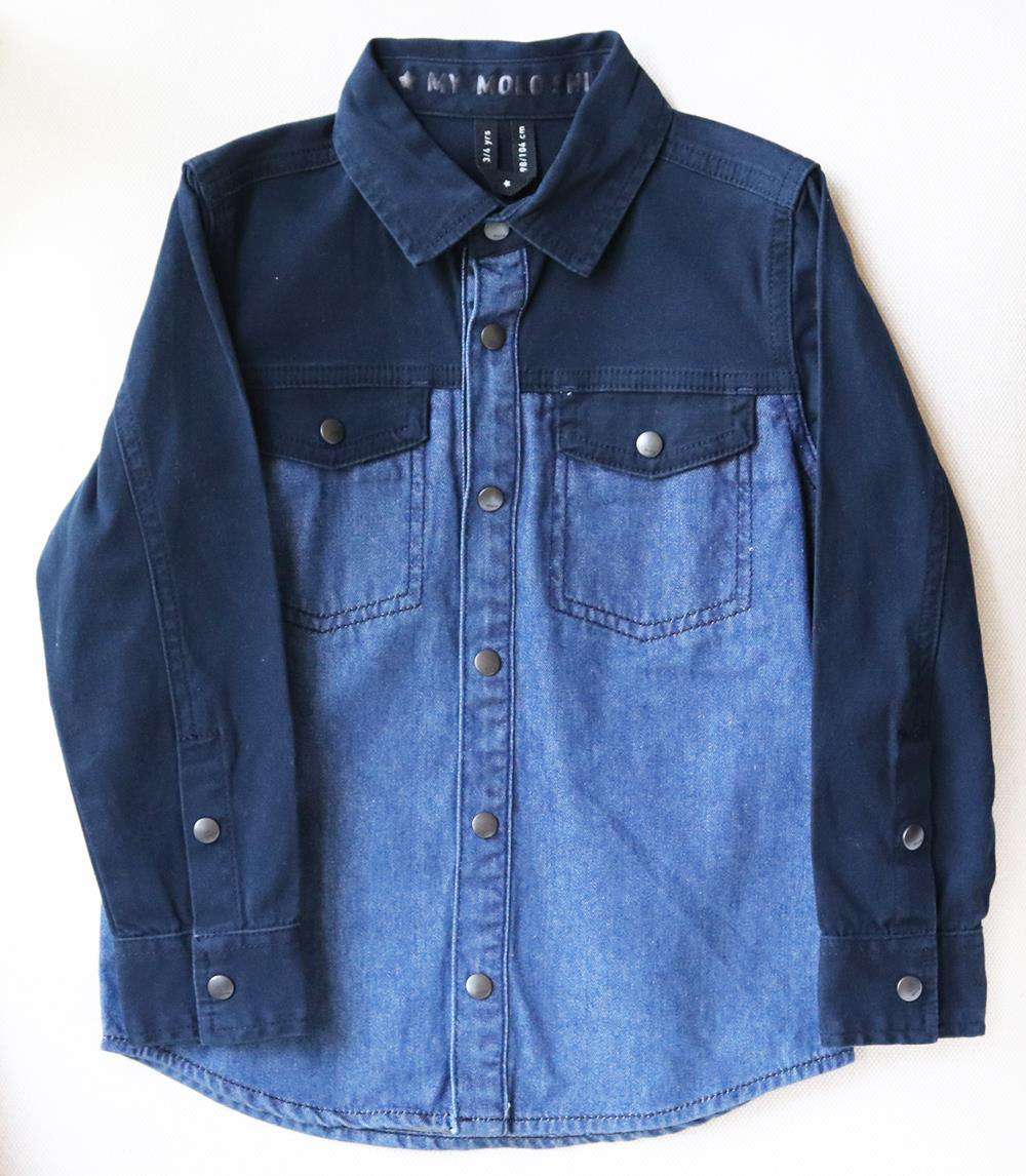 MOLO KIDS BOYS DENIM SHIRT 3-4 YEARS - Image 2