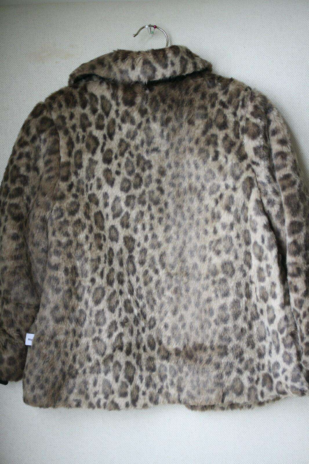 MOLO KIDS GIRLS LEOPARD FAUX FUR COAT 3 YEARS - Image 3