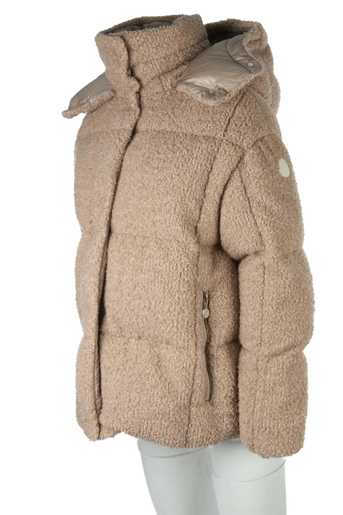 MONCLER BEIGE PARANAS PADDED DOWN JACKET UK 14 - Image 3