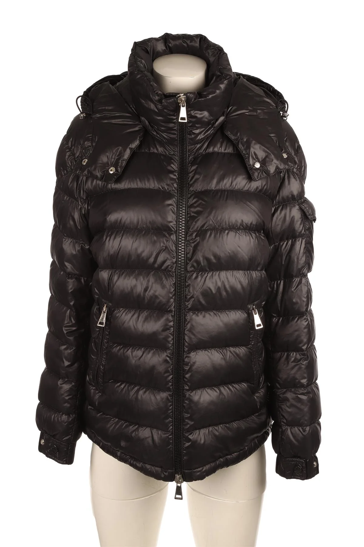 MONCLER BLACK DALLES PADDED DOWN JACKET LARGE - Image 2