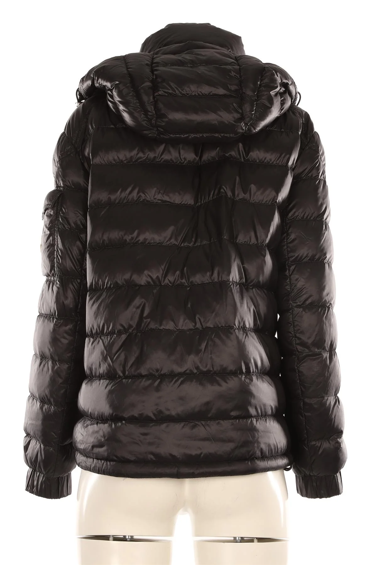 MONCLER BLACK DALLES PADDED DOWN JACKET LARGE - Image 4