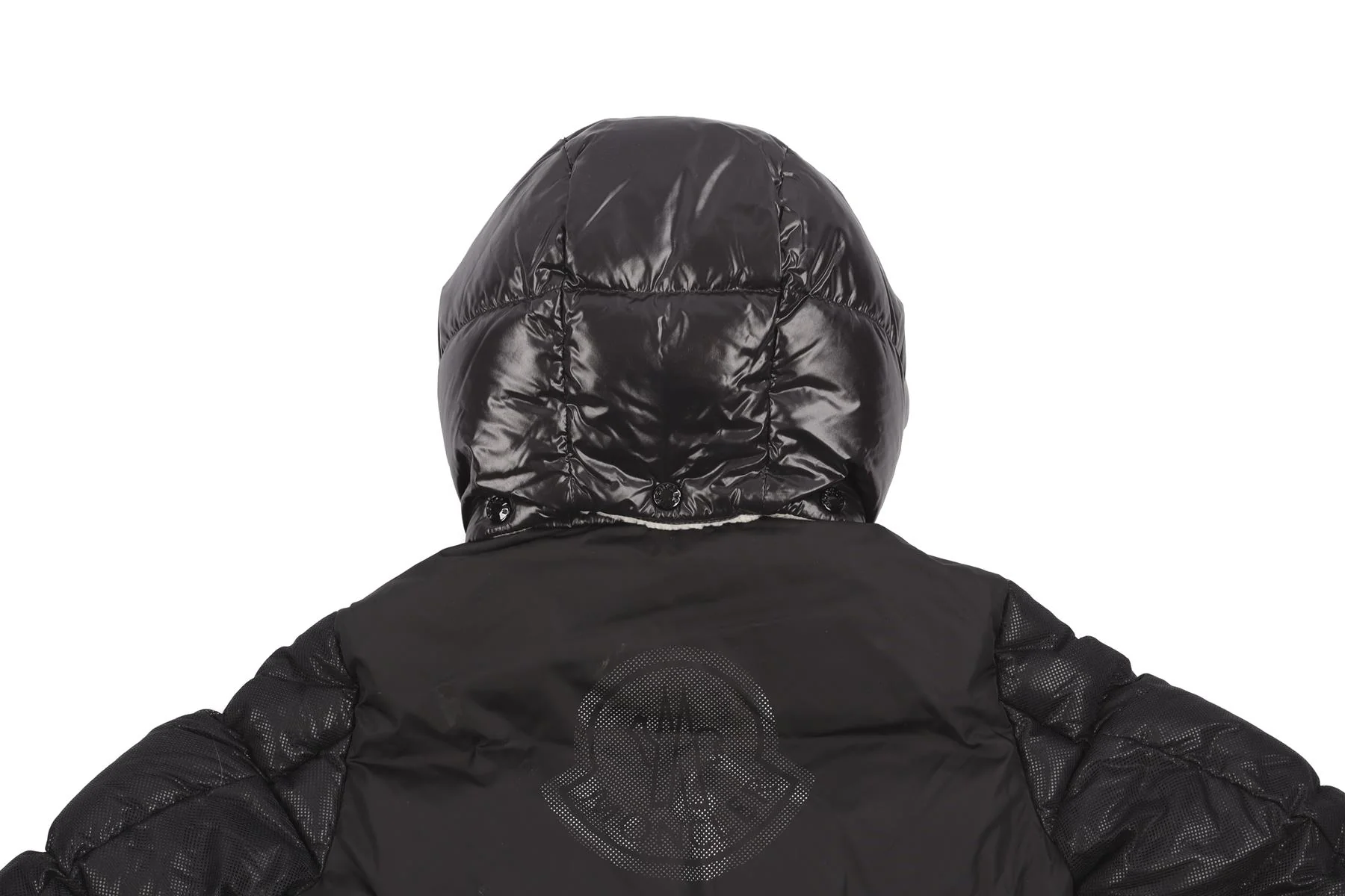 MONCLER BLACK KIDS BOYS JACKET 10 YEARS - Image 5