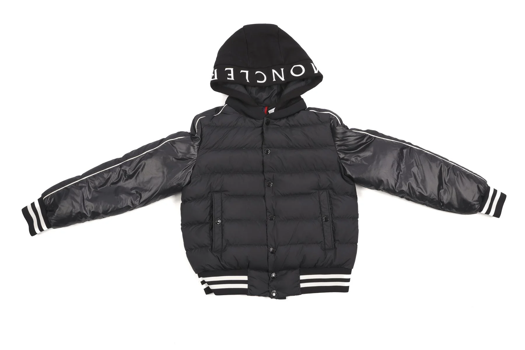 MONCLER BLACK KIDS BOYS JACKET 12 YEARS - Image 2