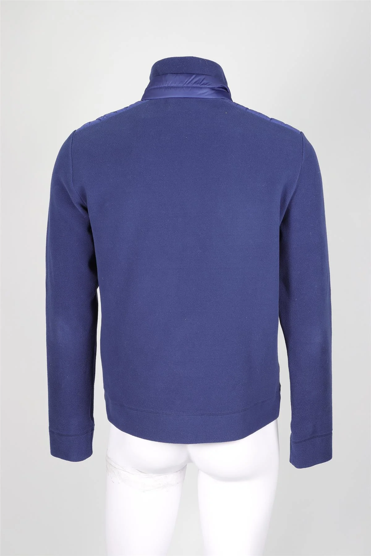 MONCLER BLUE MEN'S FLEECE SWEATSHIRT LARGE - Image 4