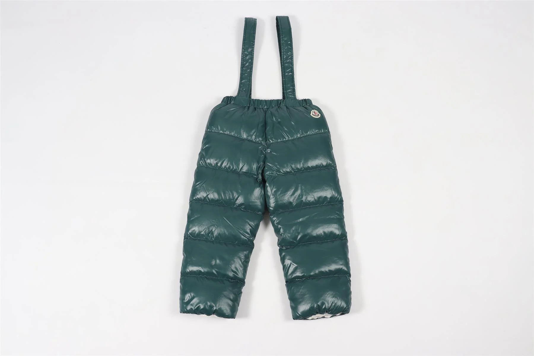 MONCLER GREEN KIDS GIRLS PADDED SALOPETTES 3 YEARS - Image 2