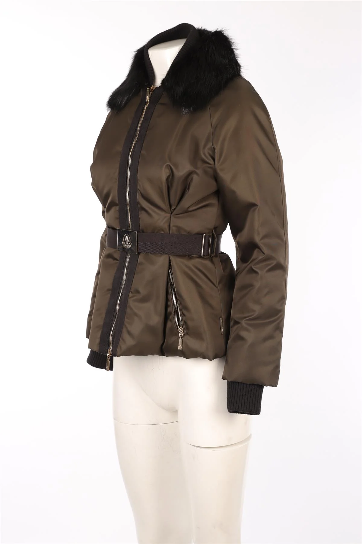 MONCLER GRENOBLE GREEN SHELL DOWN JACKET UK 8 - Image 3