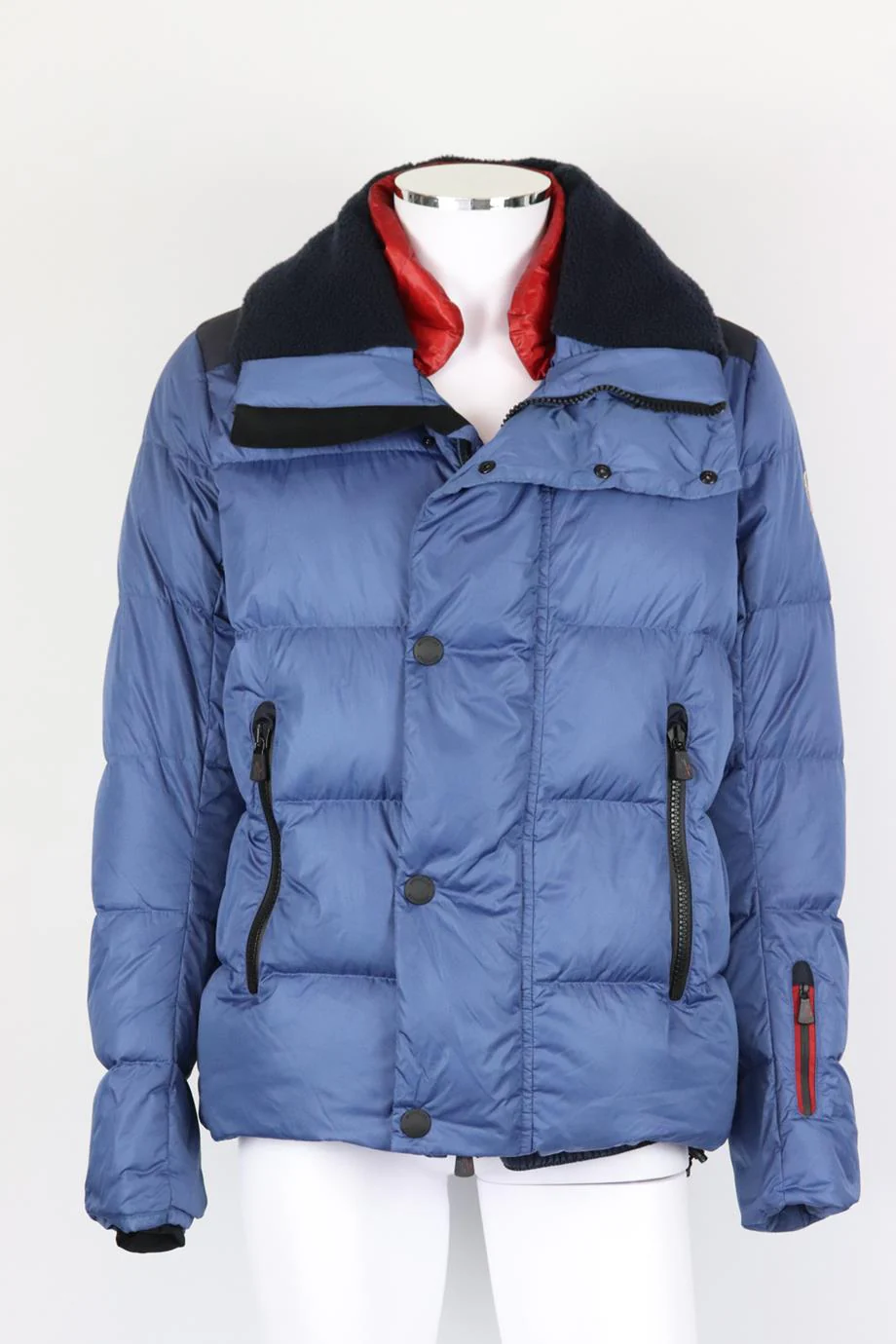 MONCLER GRENOBLE KOBUK SHEARLING TRIMMED QUILTED SHELL DOWN JACKET XXLARGE - Image 2