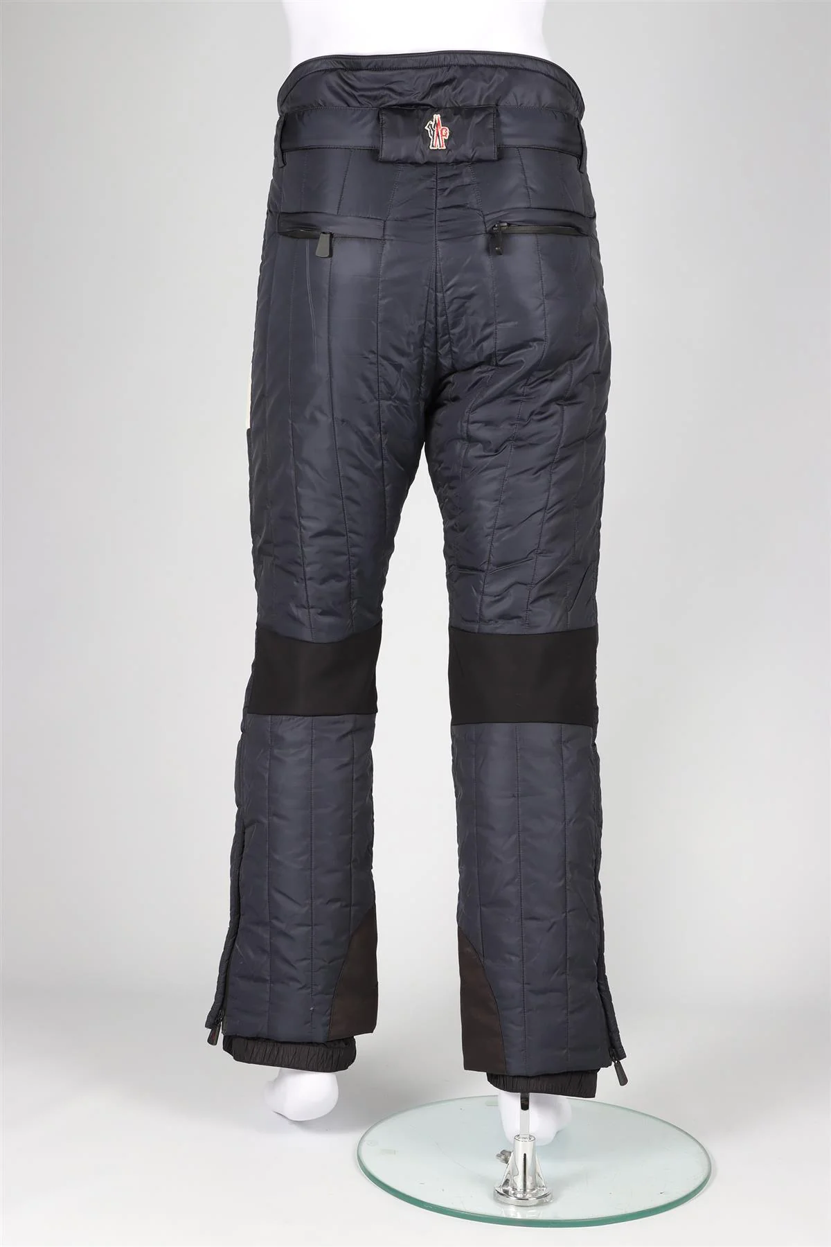 MONCLER GRENOBLE NAVY MEN'S PADDED SKI TROUSERS LARGE - Image 4