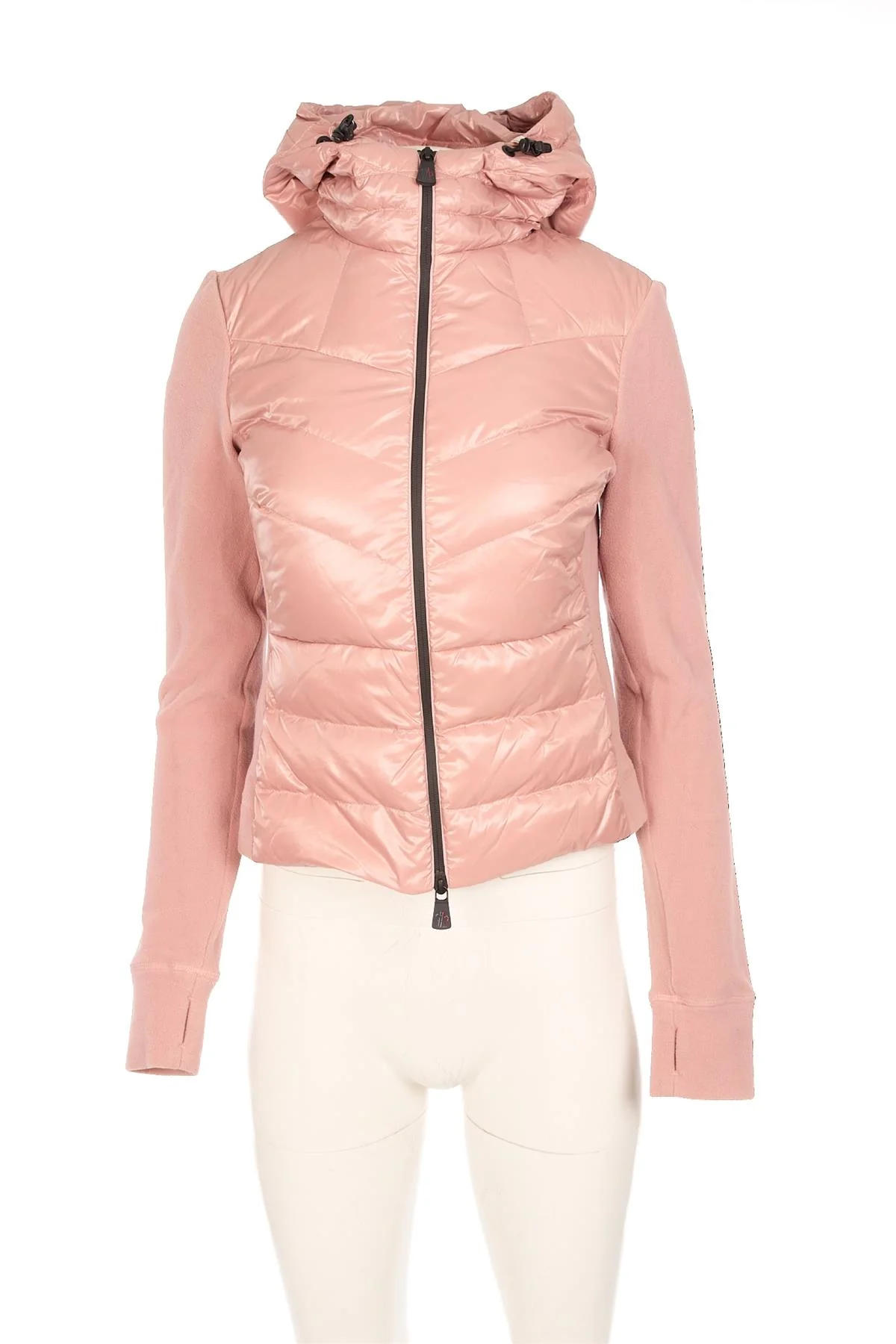 MONCLER GRENOBLE PINK FLEECE HOODIE SMALL - Image 2