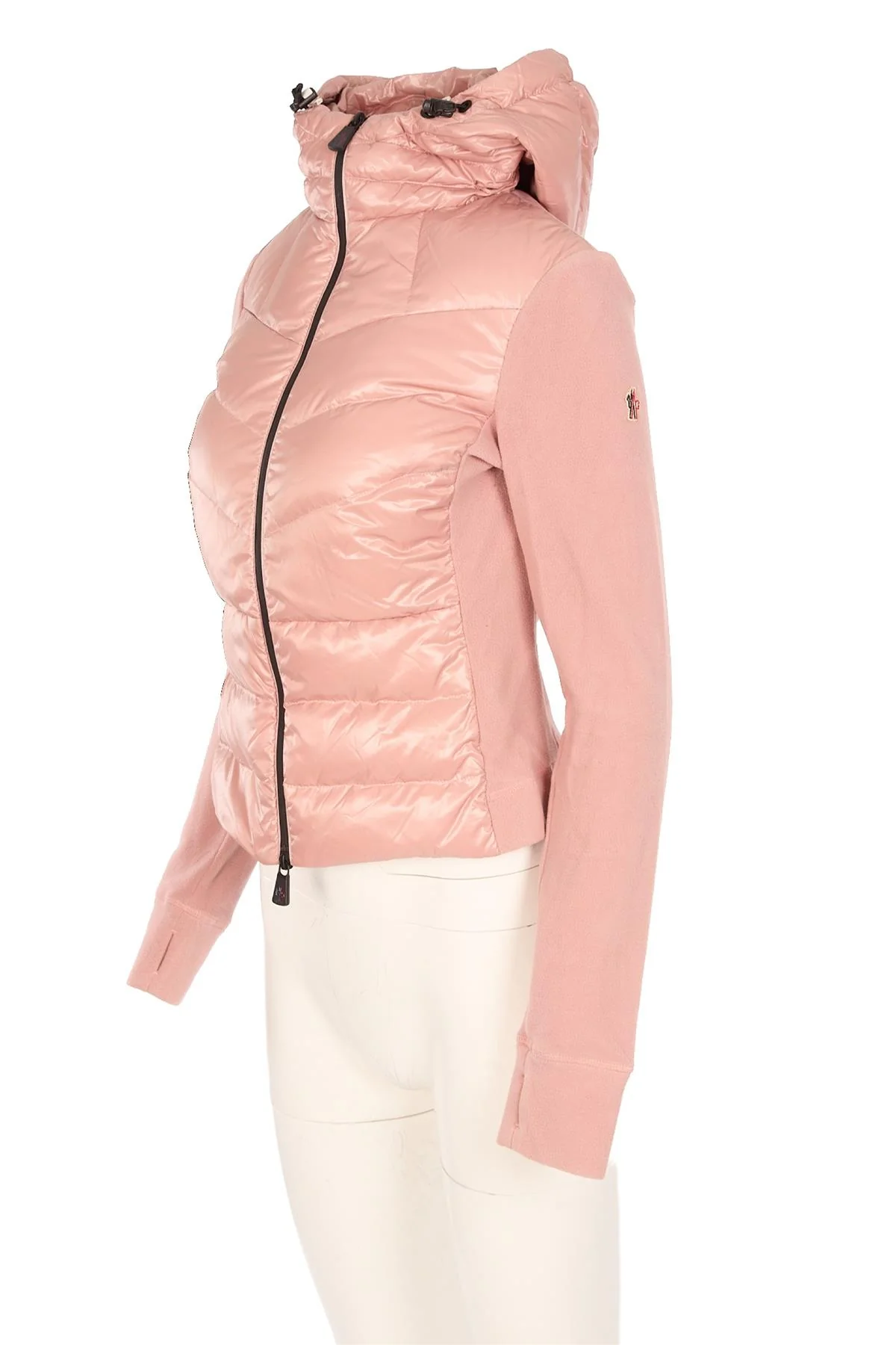 MONCLER GRENOBLE PINK FLEECE HOODIE SMALL - Image 3