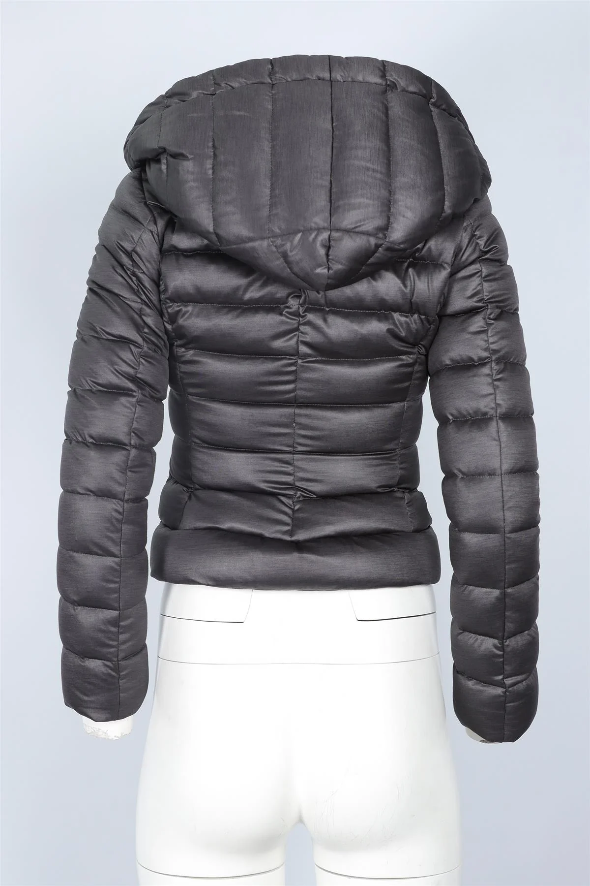MONCLER GREY PADDED DOWN JACKET UK 6 - Image 4