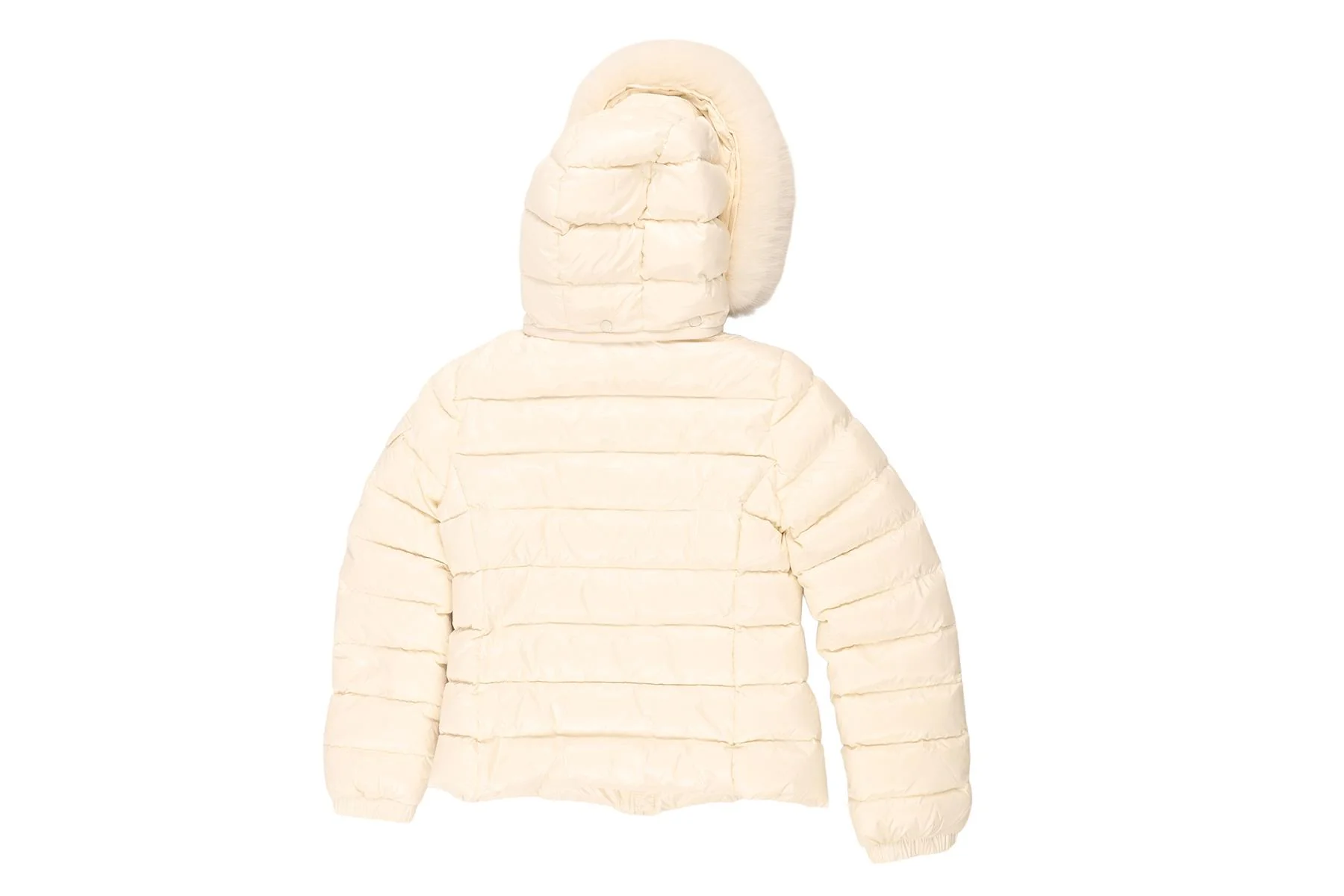 MONCLER IVORY KIDS GIRLS JACKET 12 YEARS - Image 4
