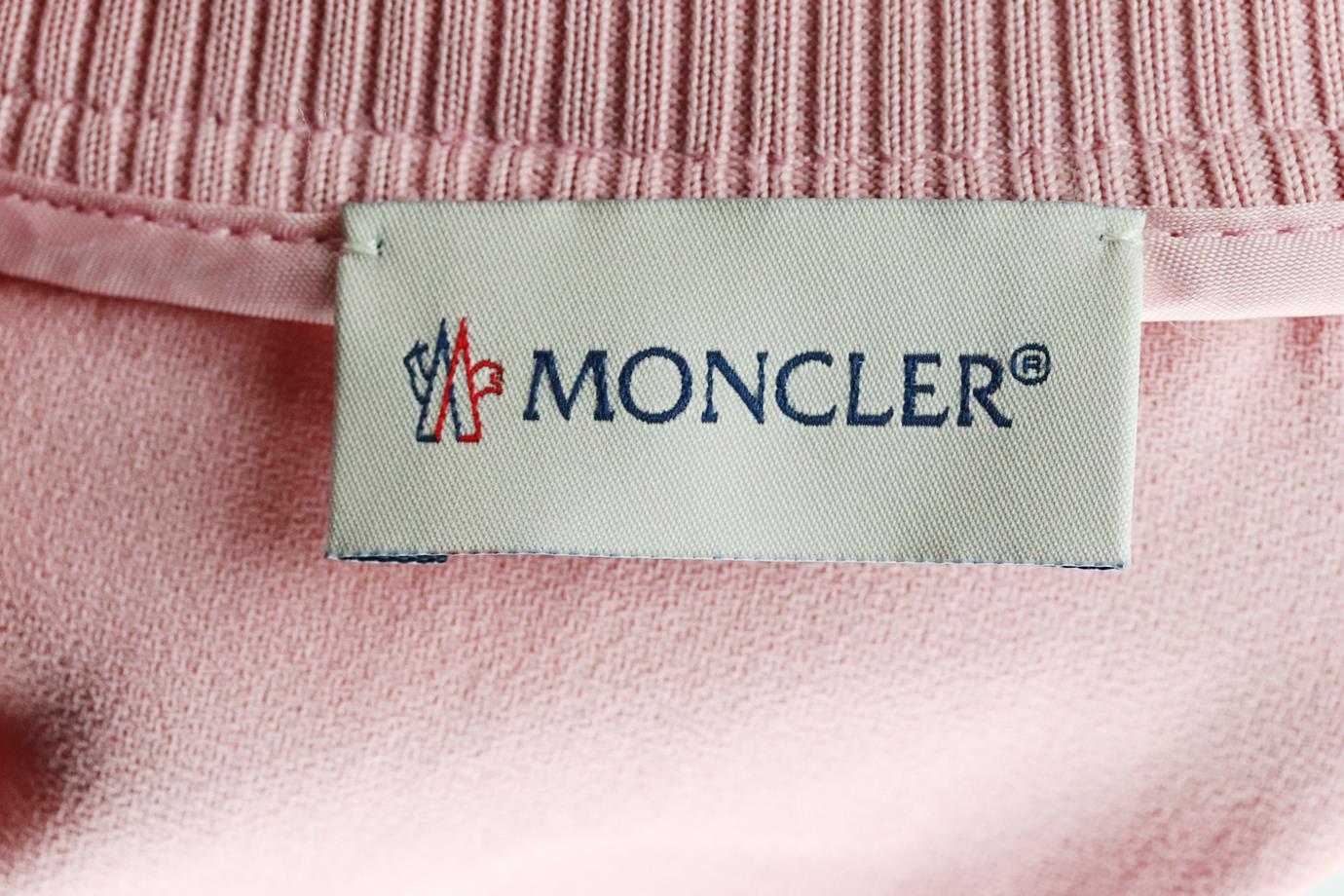 MONCLER KIDS GIRLS LOGO SATIN JACKET AND PANTS SET 8 YEARS - Image 5