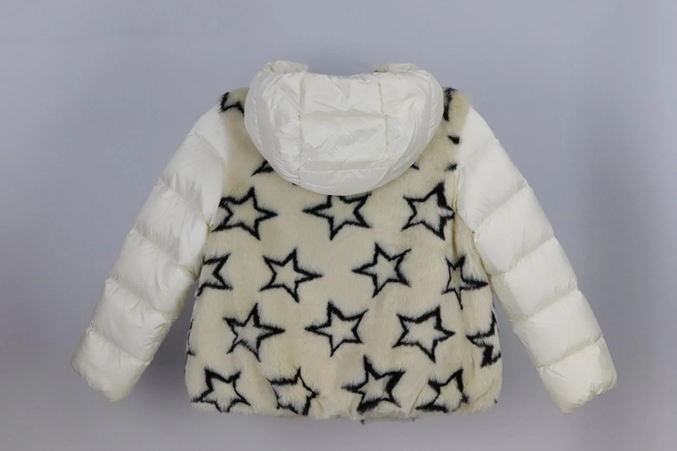 MONCLER KIDS UNISEX FAUX FUR DOWN PADDED JACKET 8 YEARS - Image 3