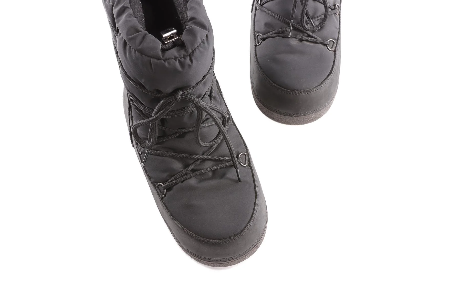MONCLER + MOON BOOT BLACK SHELL SNOW BOOTS EU 42 UK 8 US 9 - Image 4