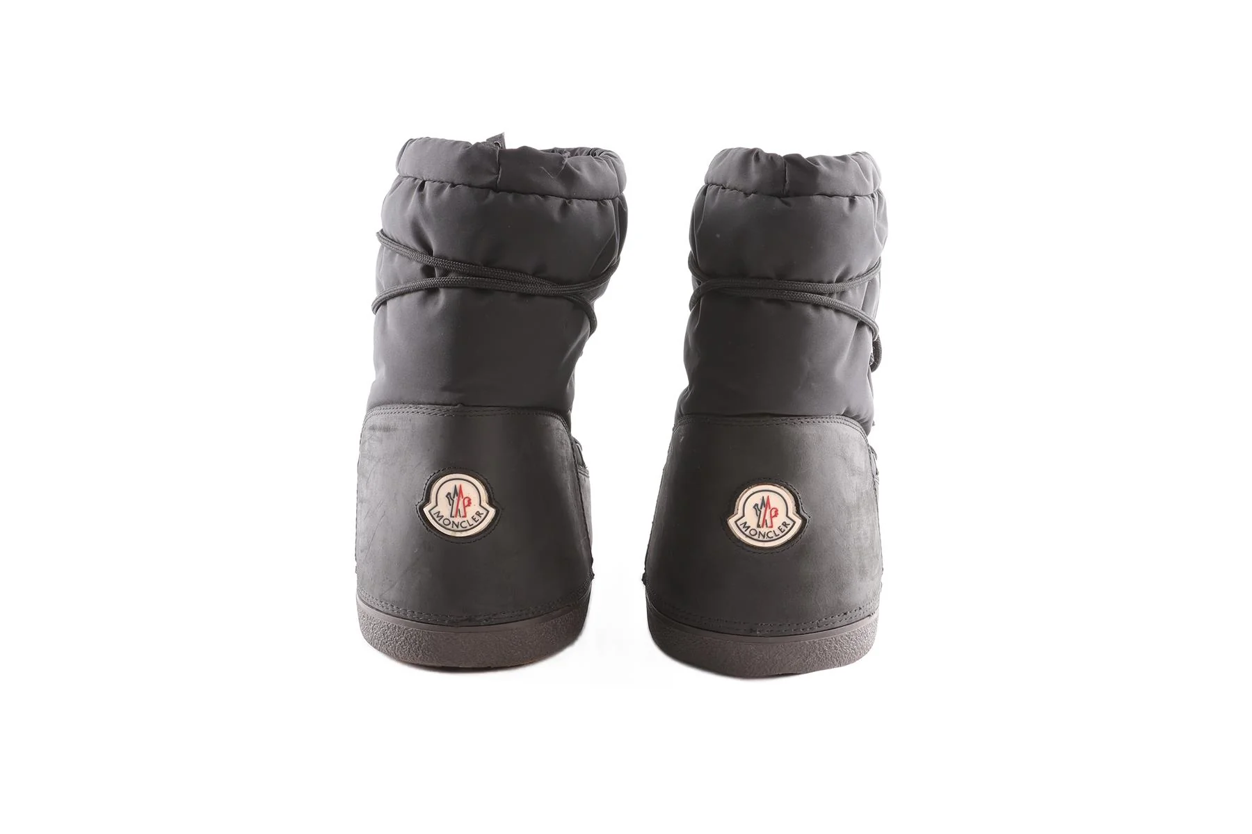 MONCLER + MOON BOOT BLACK SHELL SNOW BOOTS EU 42 UK 8 US 9 - Image 5